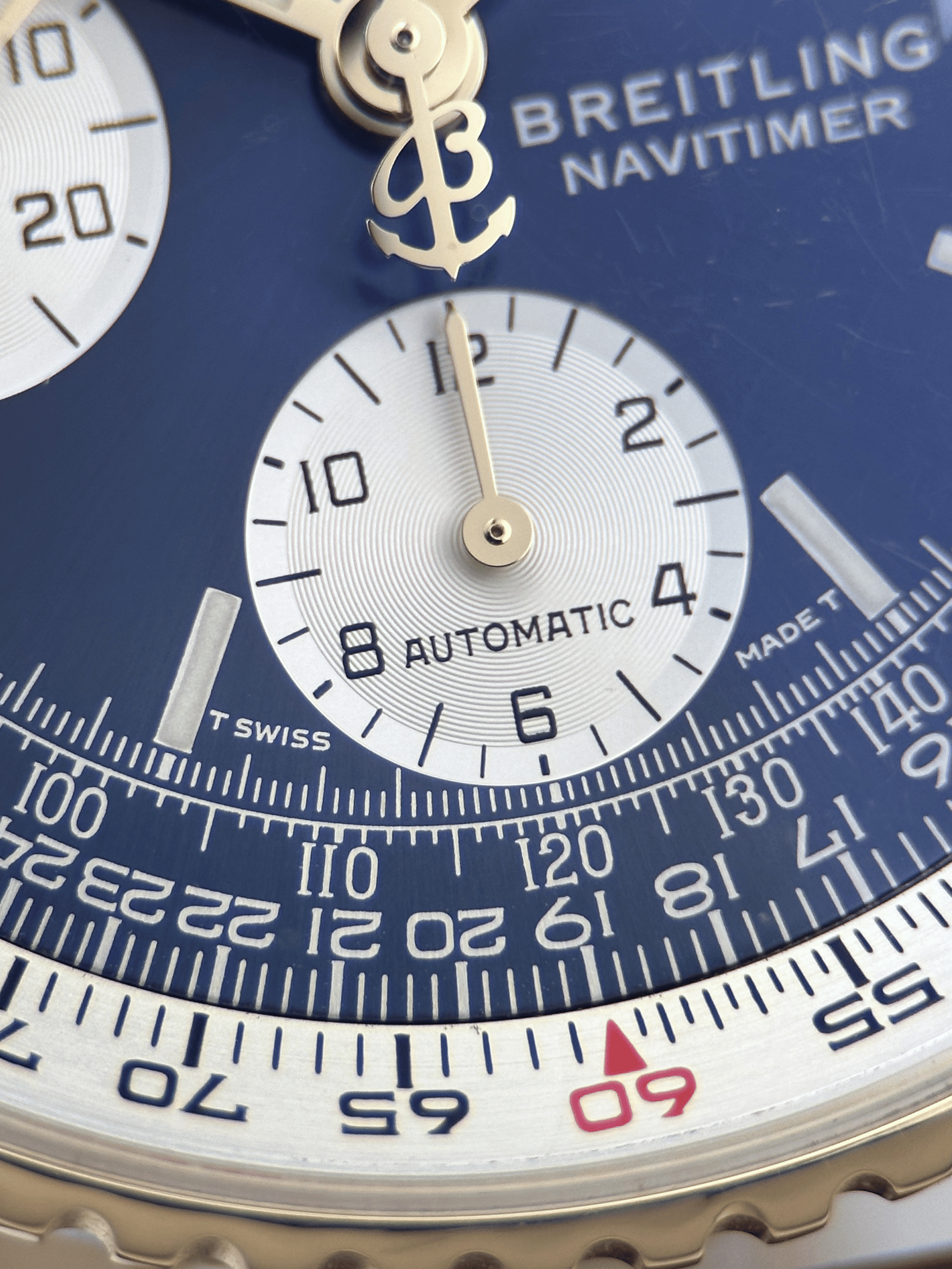 Breitling Old Navitimer Blau D13022 Automatik Service 2026
