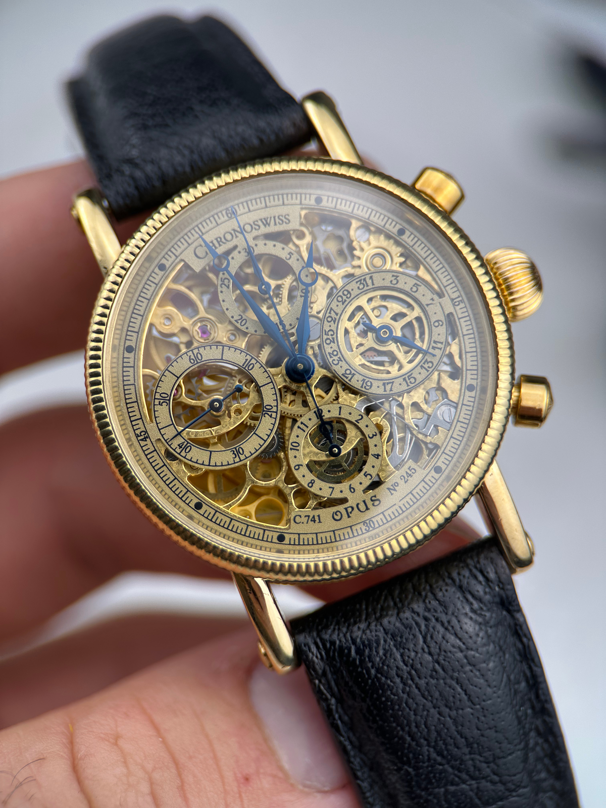 Chronoswiss Opus Skeletton 18K Gelbgold CH7521 Fullset 1997
