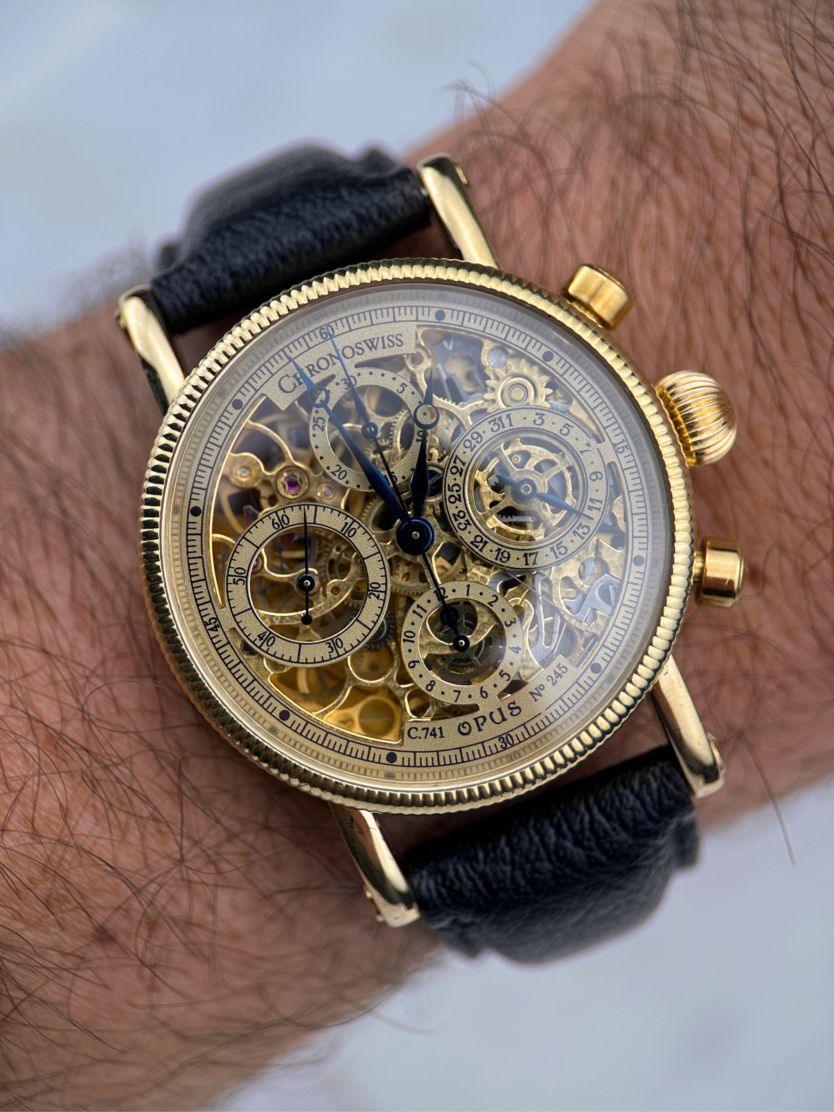 Chronoswiss Opus Skeletton 18K Gelbgold CH7521 Fullset 1997
