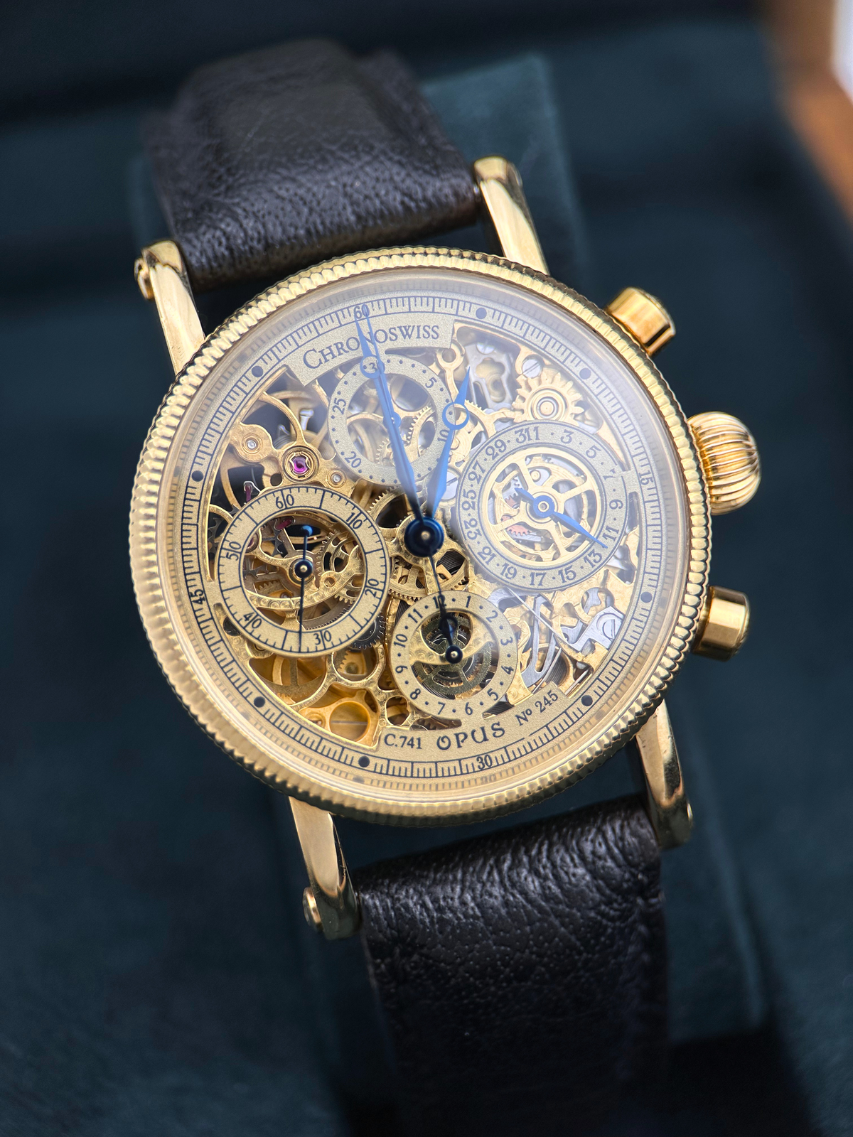 Chronoswiss Opus Skeletton 18K Gelbgold CH7521 Fullset 1997