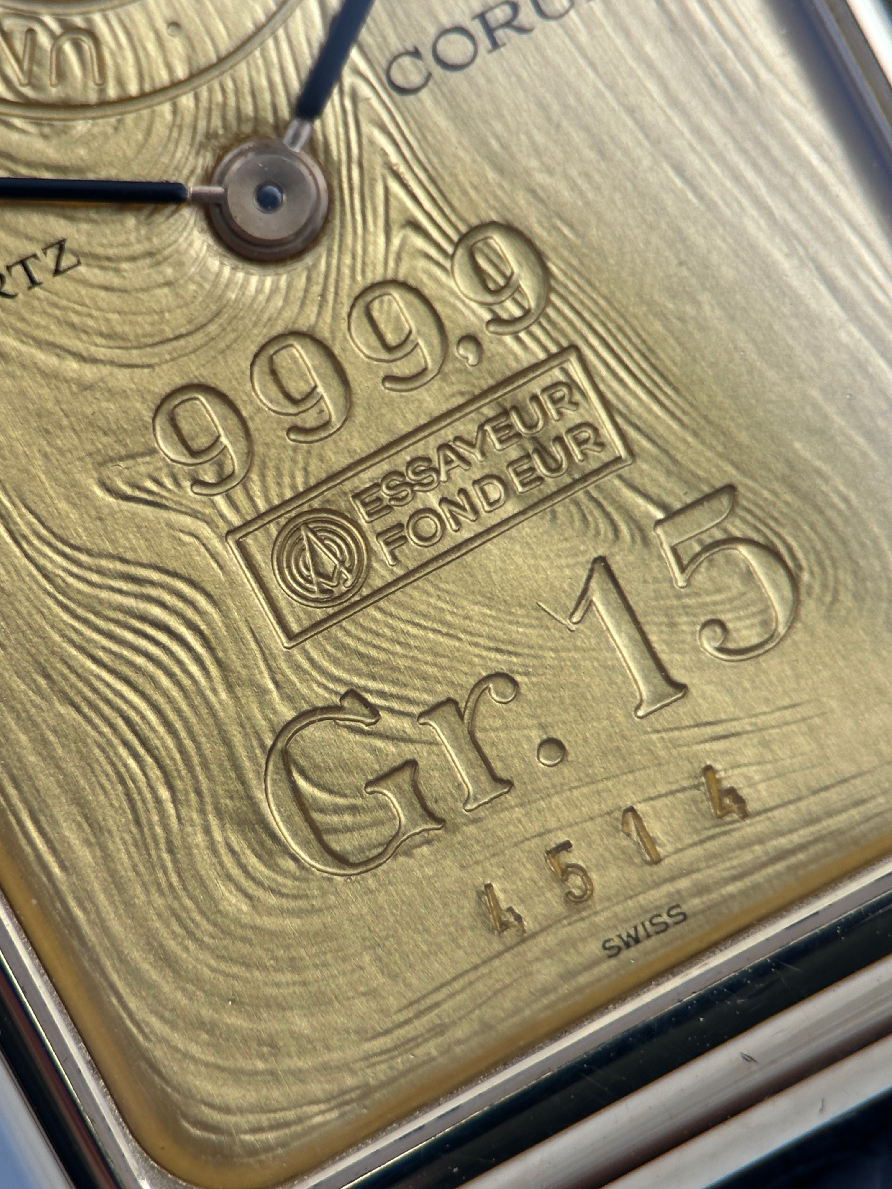 Corum Ingot 15g Gold Bar 4440056 Fullset 1983