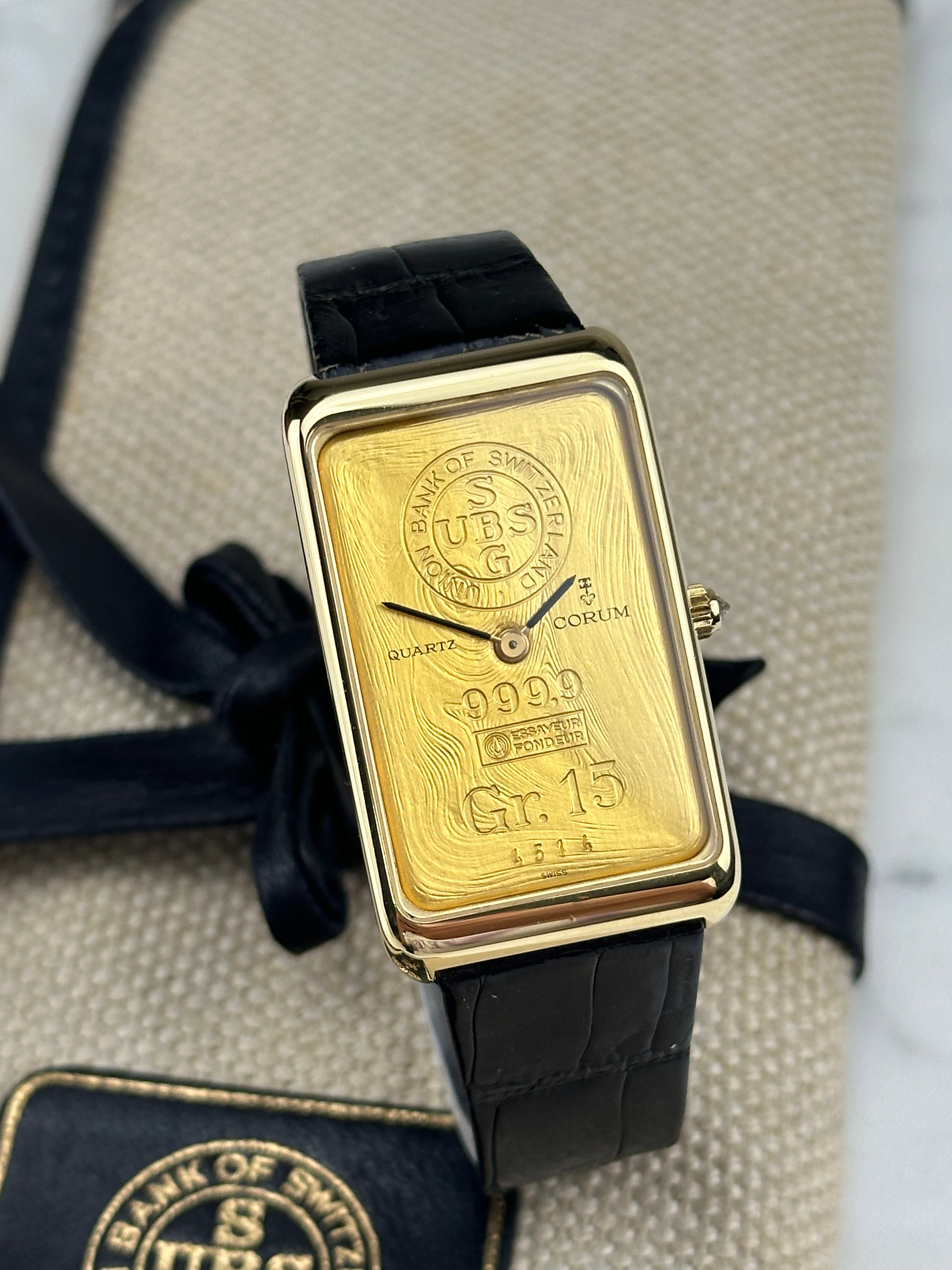 Corum Ingot 15g Gold Bar 4440056 Fullset 1983