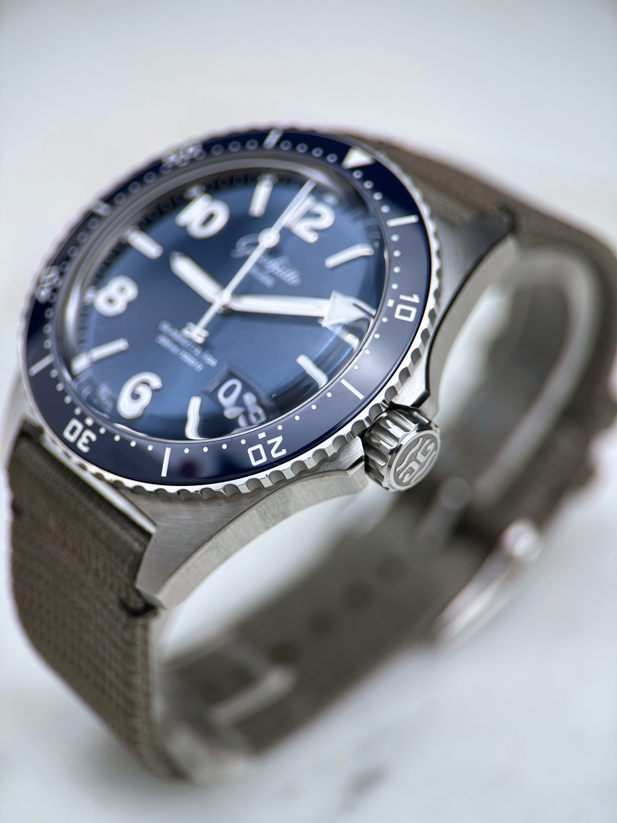 Glashütte SeaQ Panoramadatum 136.13.02.81.08 Blau Fullset 2020