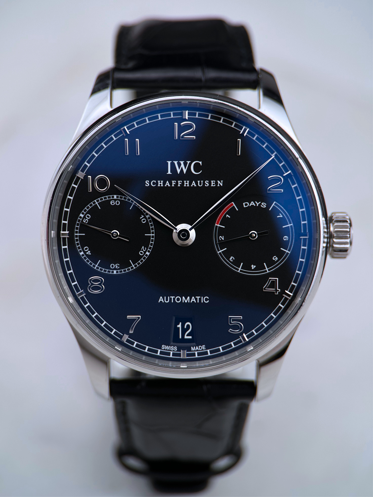 IWC Portugieser 7 Days Schwarz IW500109 Fullset