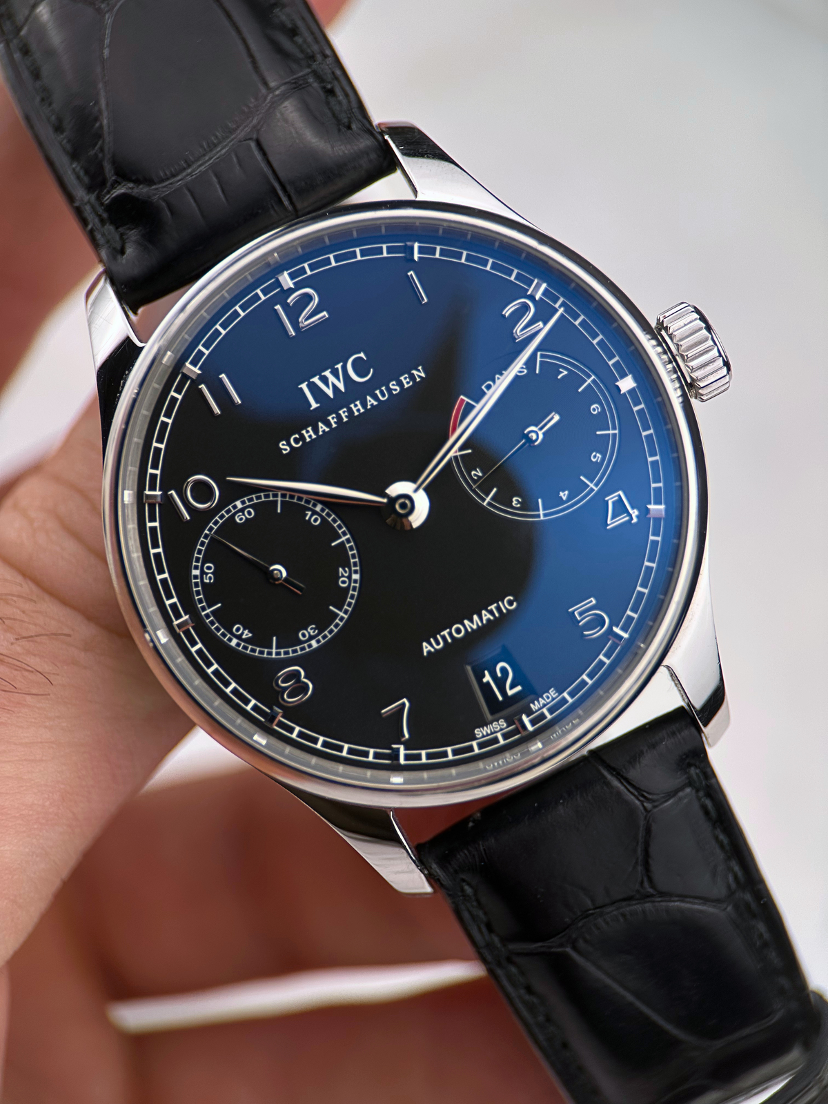 IWC Portugieser 7 Days Schwarz IW500109 Fullset