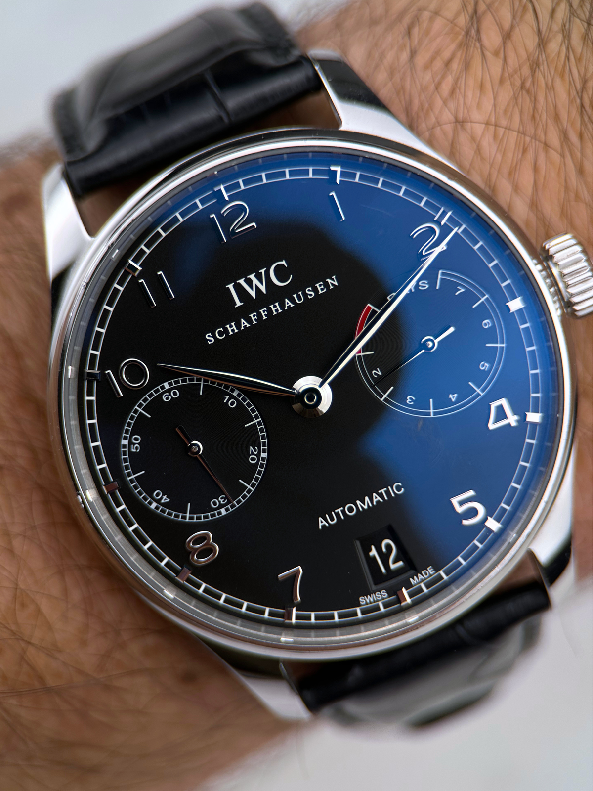 IWC Portugieser 7 Days Schwarz IW500109 Fullset