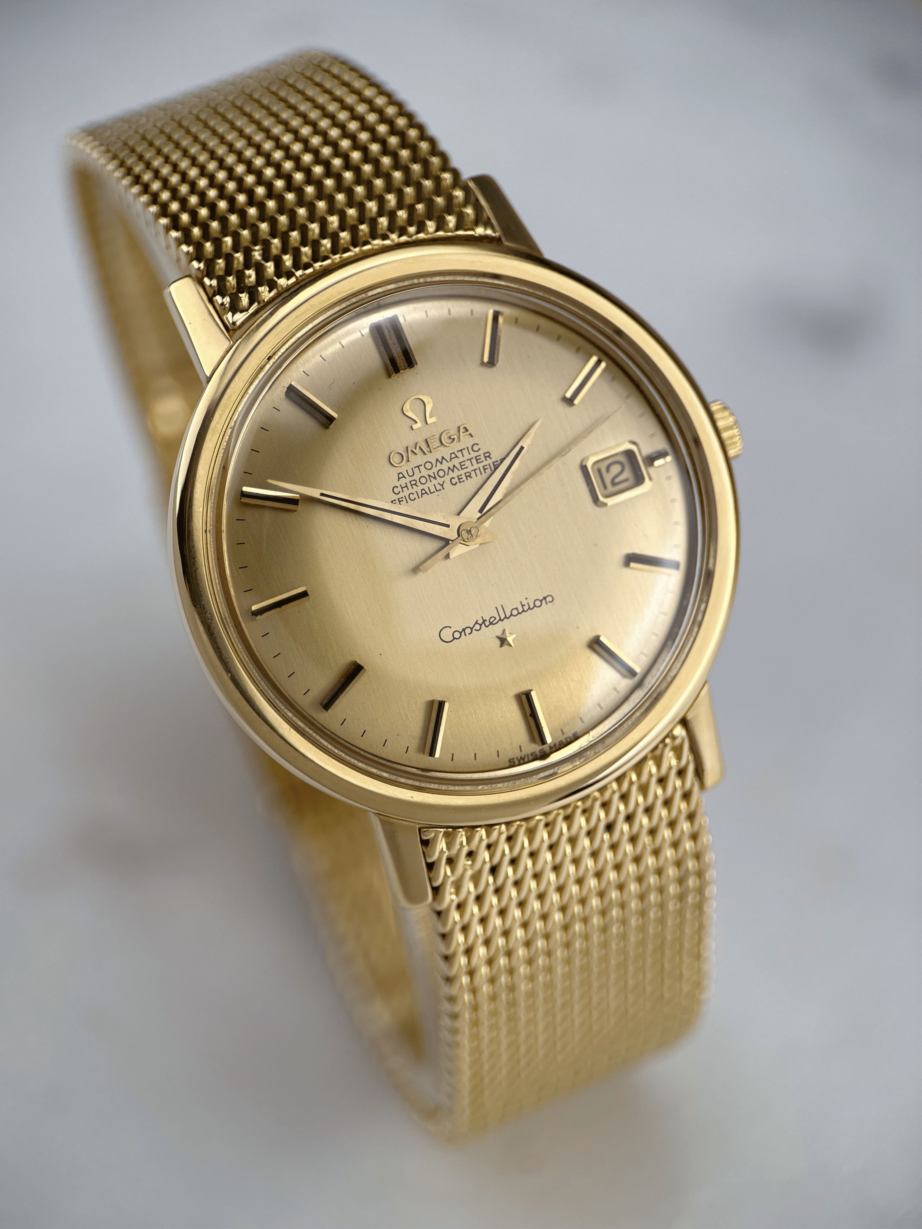 Omega Constellation 18k Gelbgold BA.168014-7006 Fullset 1966