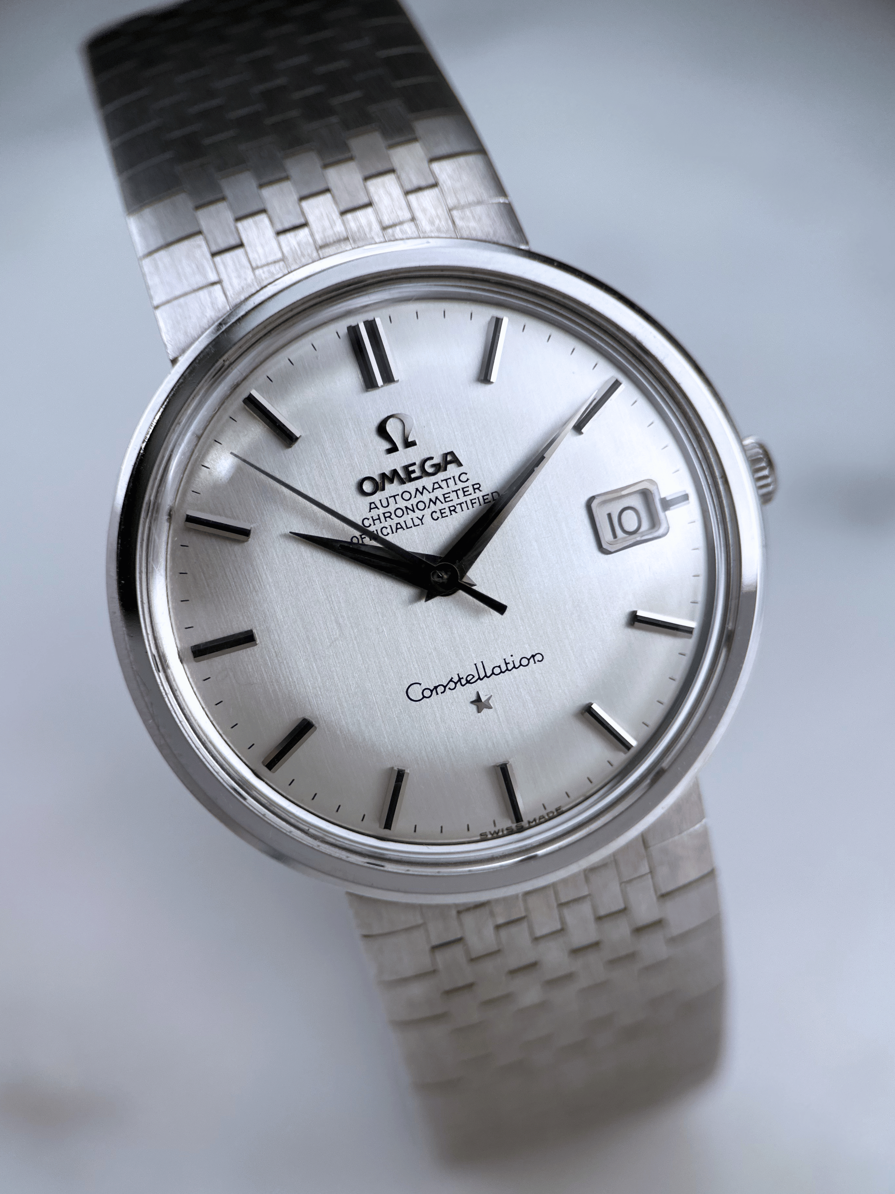 Omega Constellation 18k Weißgold BC.3684060 Fullset 1969