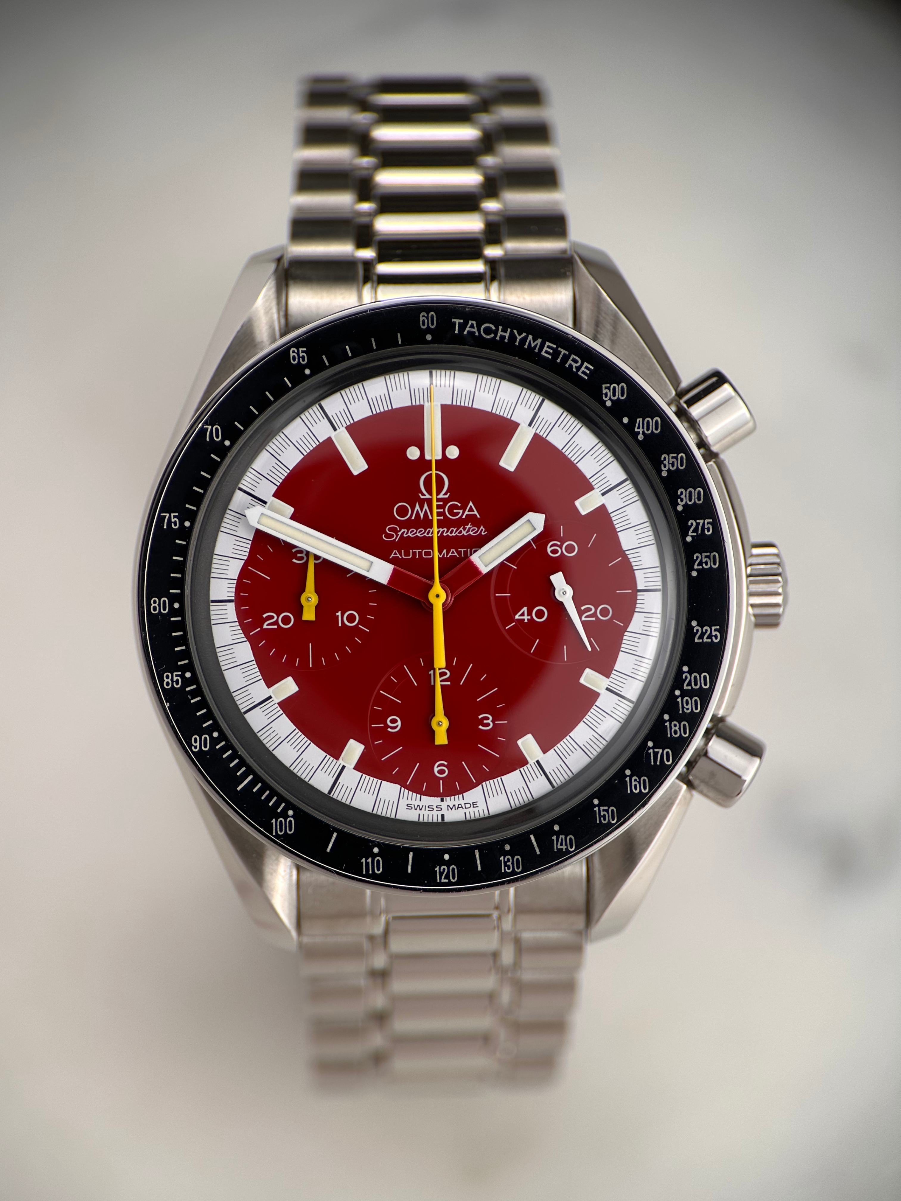 Omega Speedmaster Reduced Michael Schumacher Edition Org. Papiere 2001