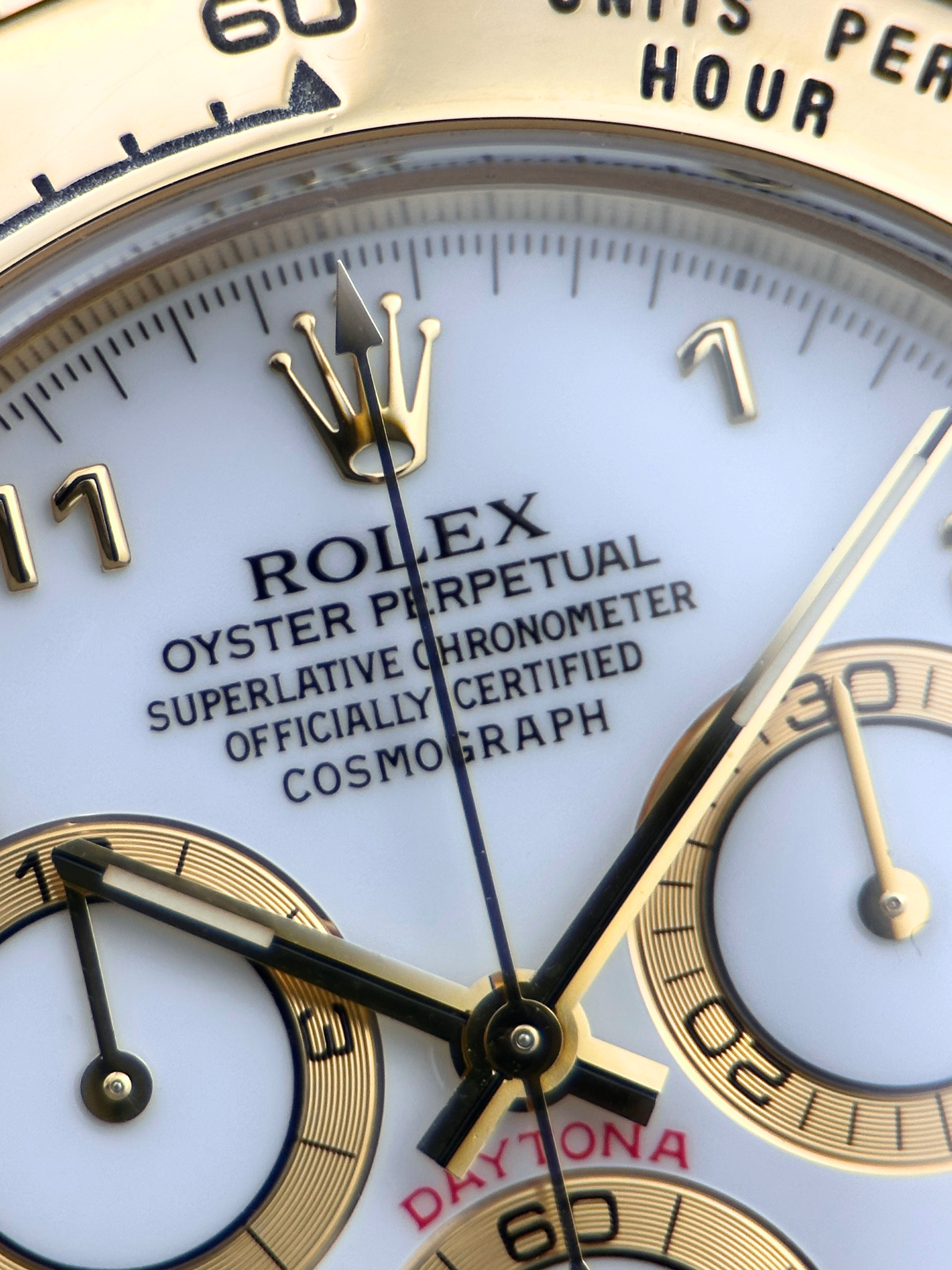 Rolex Cosmograph Daytona Weiß 116518 F-Serie Fullset 2005
