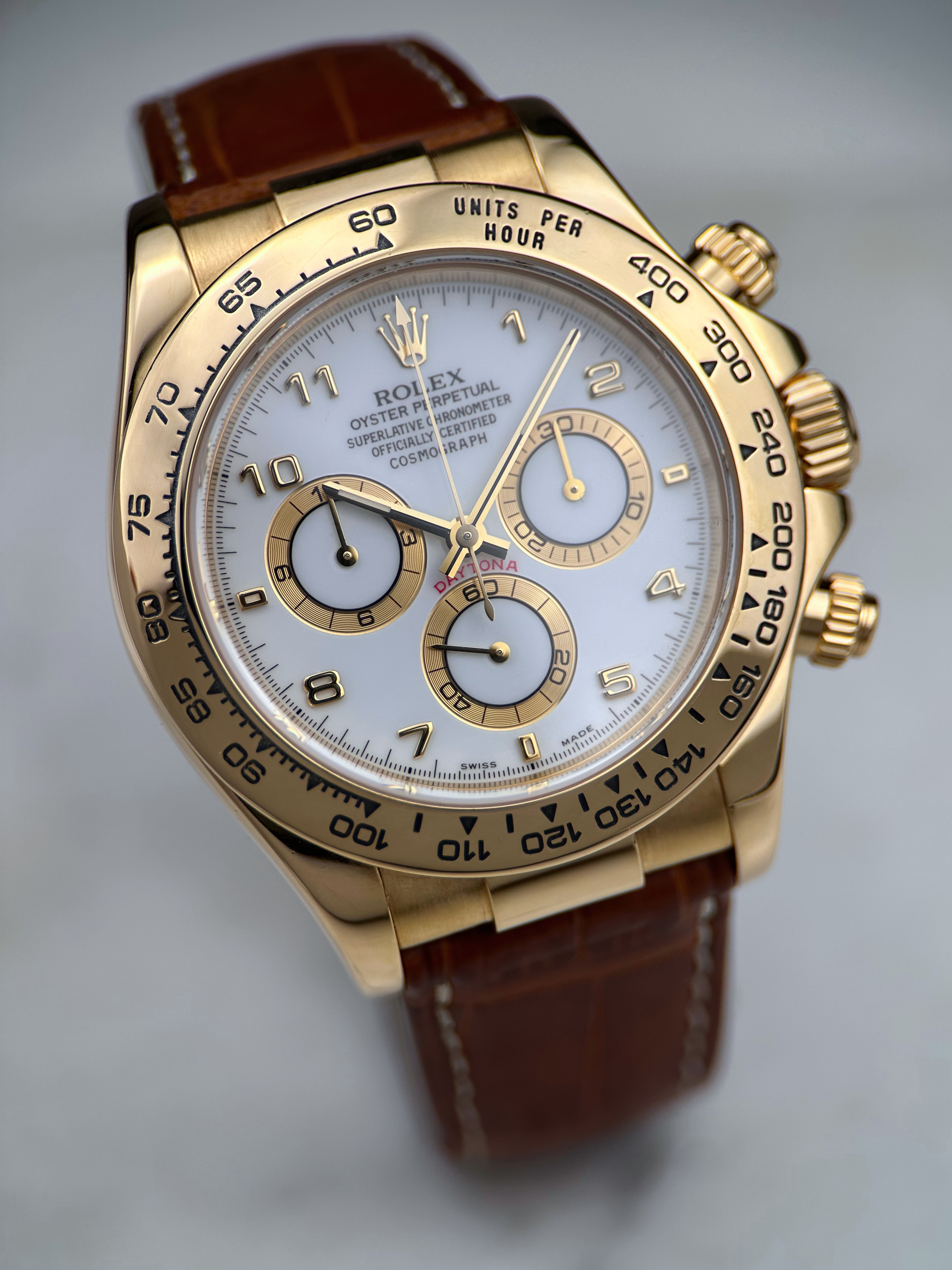 Rolex Cosmograph Daytona Weiß 116518 F-Serie Fullset 2005