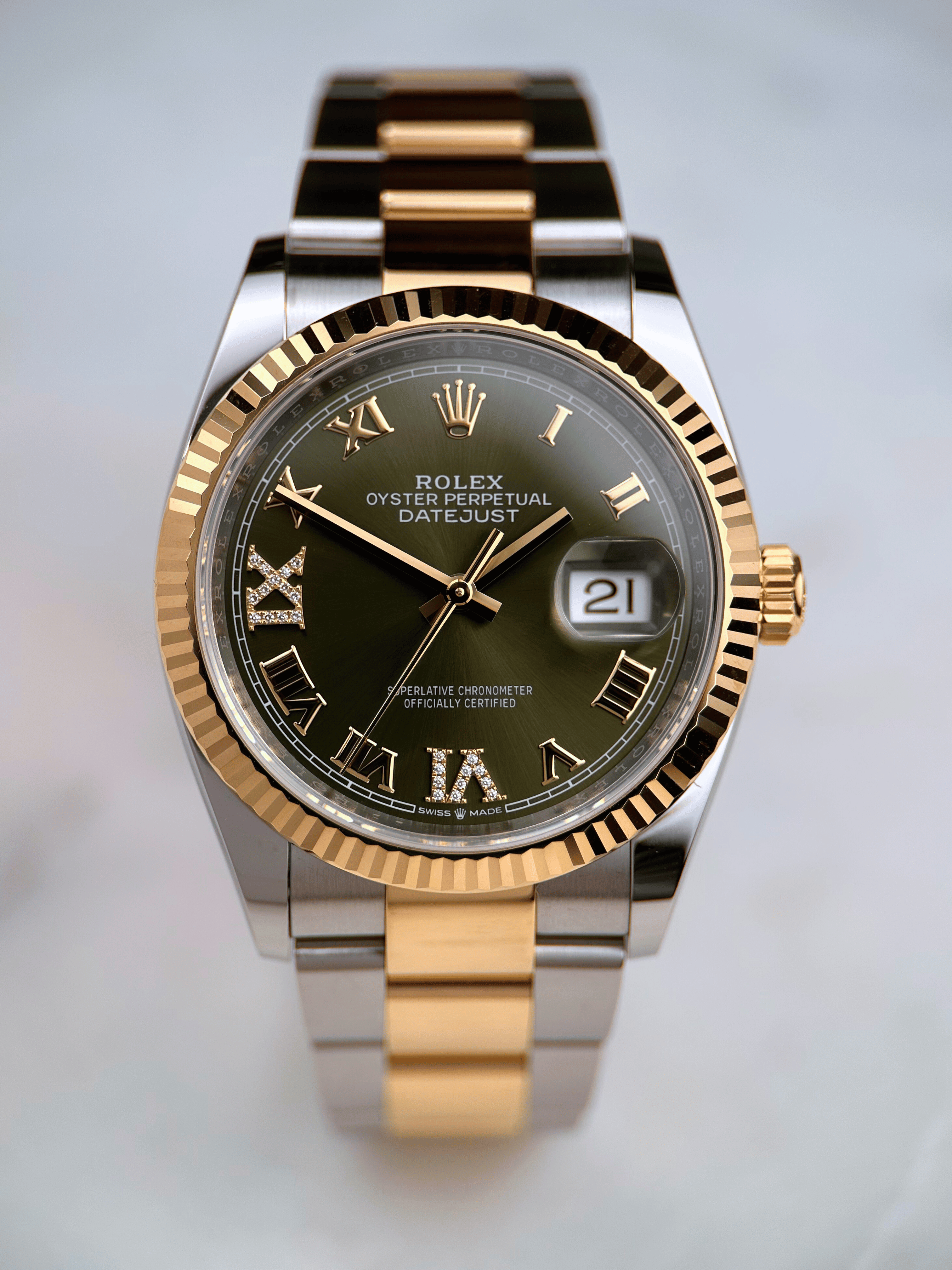 Rolex Datejust 36mm 126233 Grün Brillant Fullset 2022