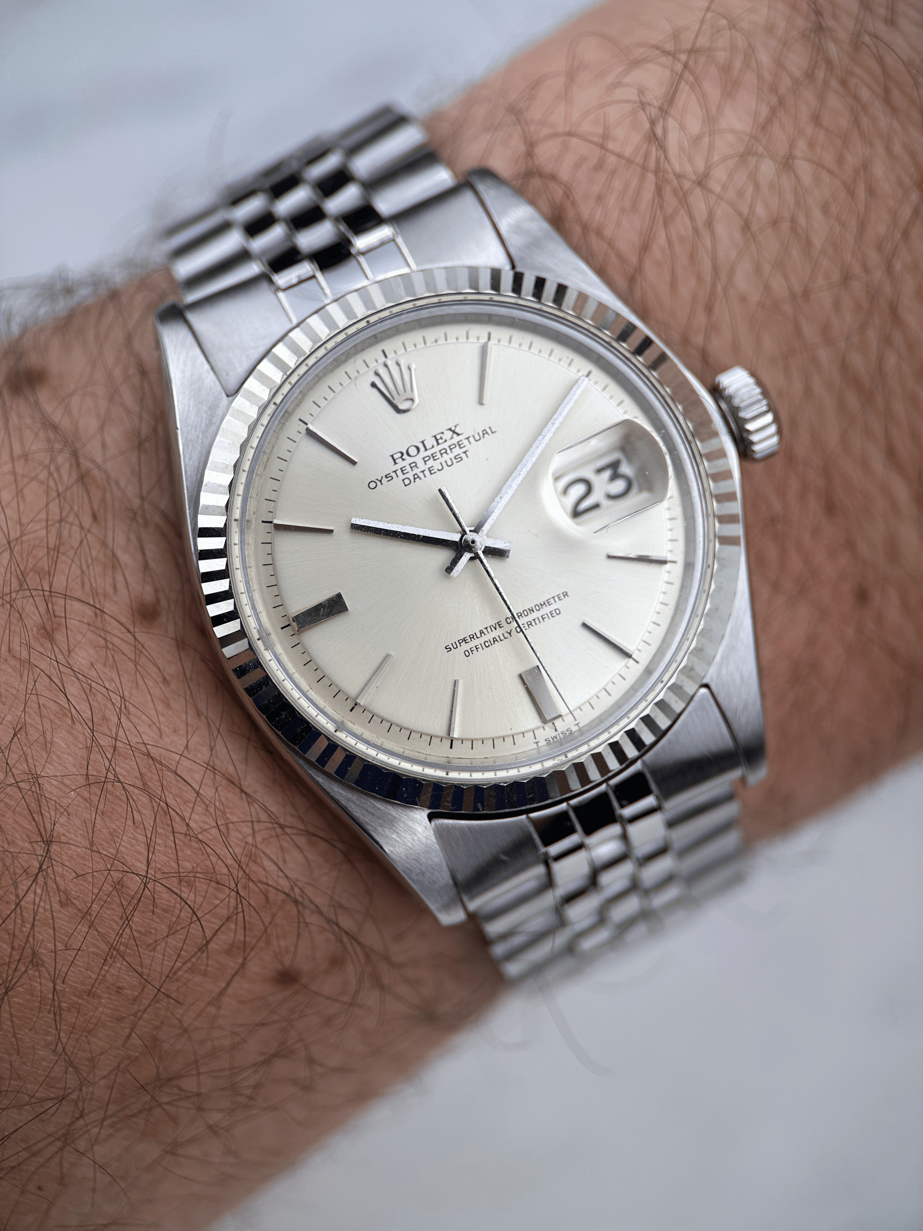 Rolex Datejust 1603 "Doorstop Dial" 1970