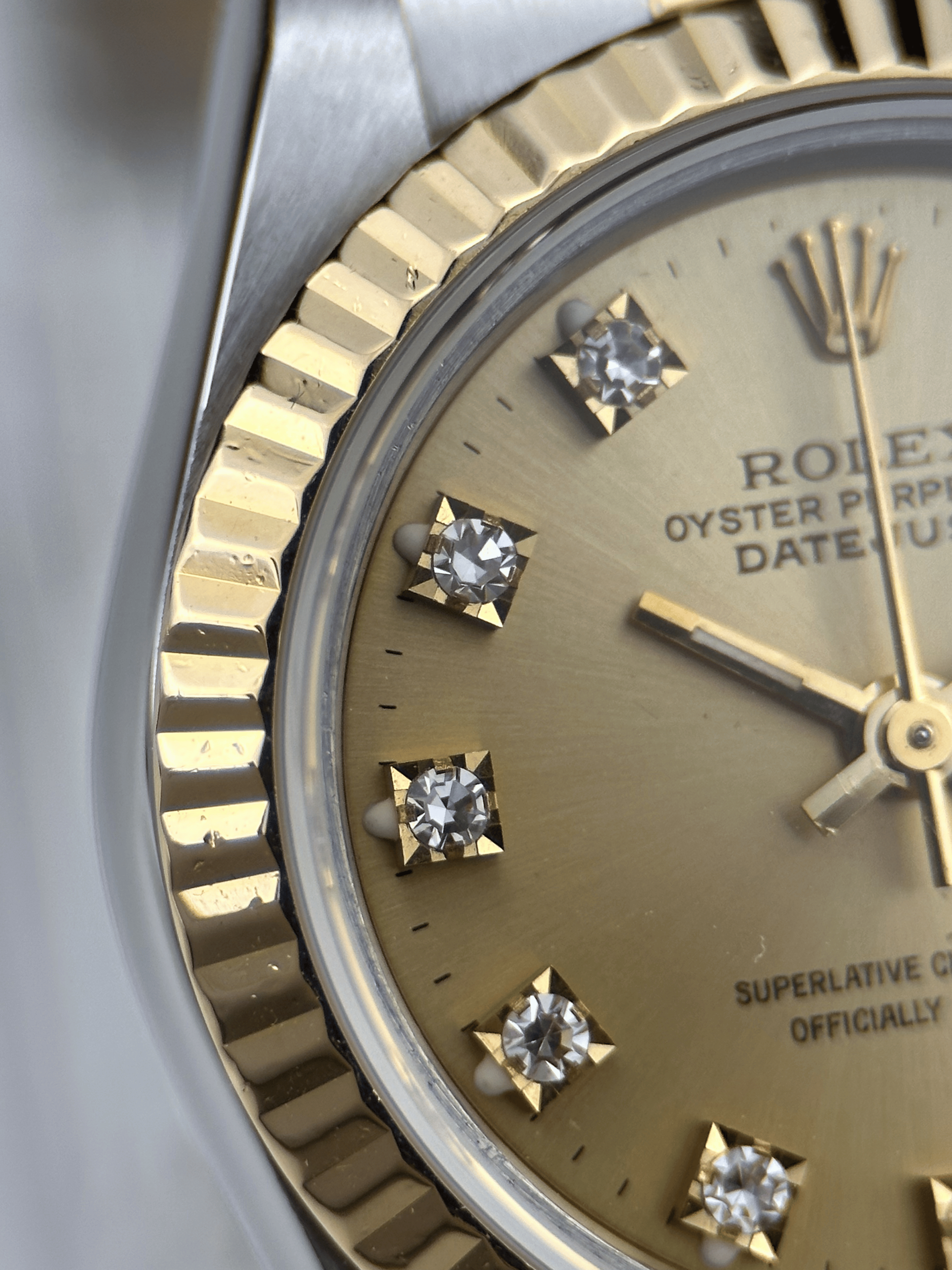 Rolex Datejust 26 69173 Champagner Brillant R- Serie 1987