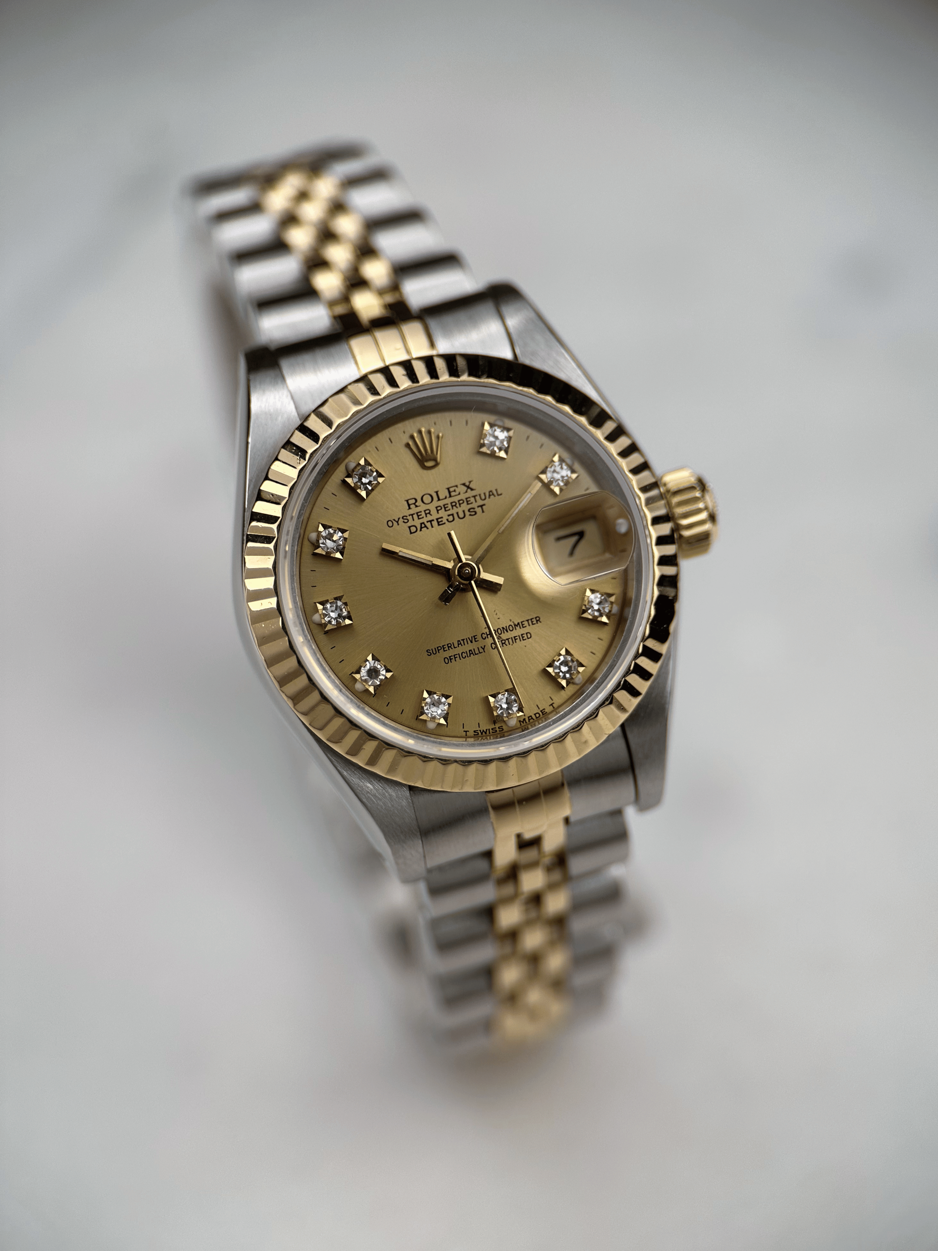 Rolex Datejust 26 69173 Champagner Brillant R- Serie 1987