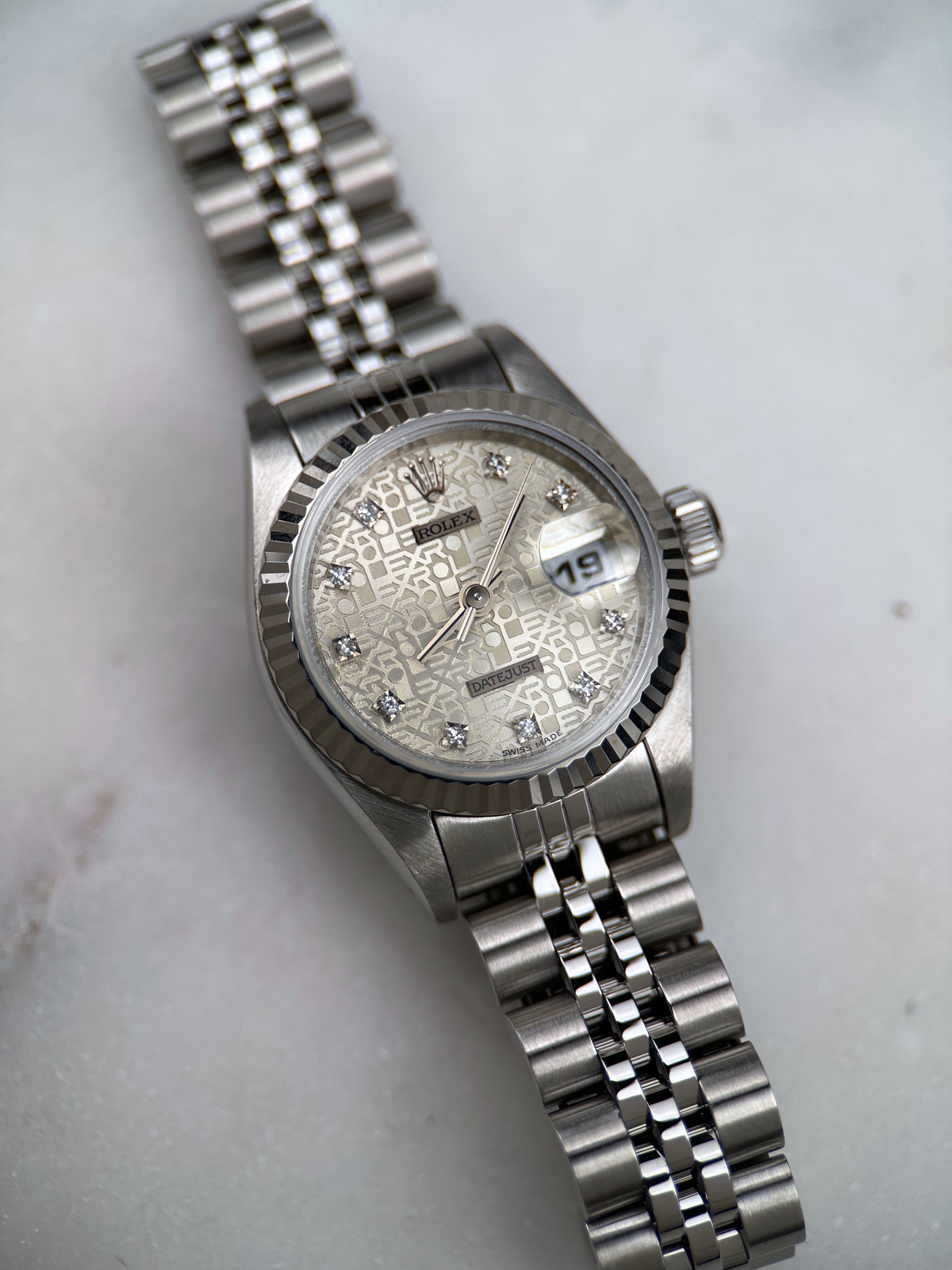Rolex Datejust 26 "Computer Dial Silber" 69174 Papiere aus 1994