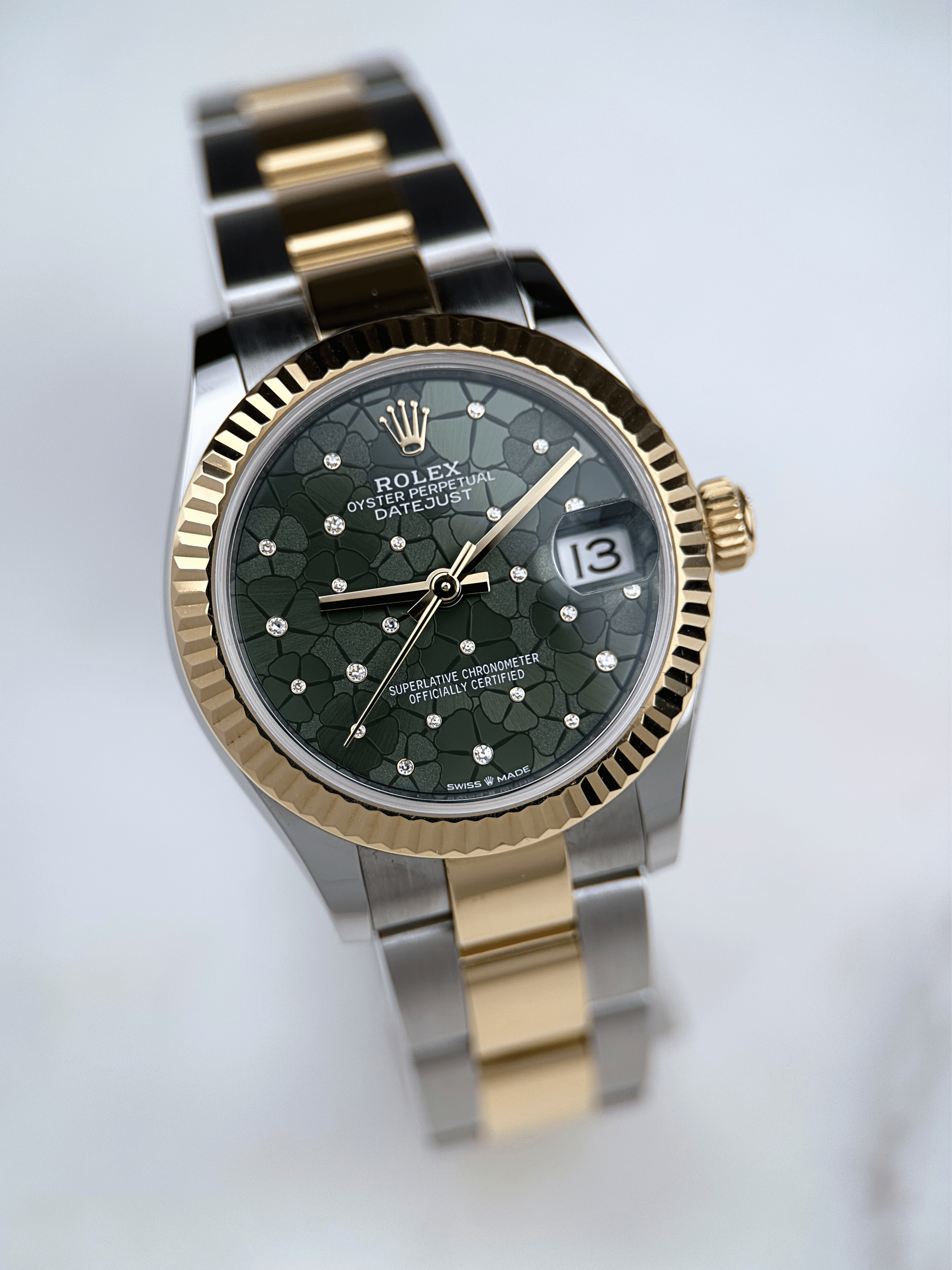 Rolex Datejust 31 Grün Floral Brillant 278273 Fullset 2023