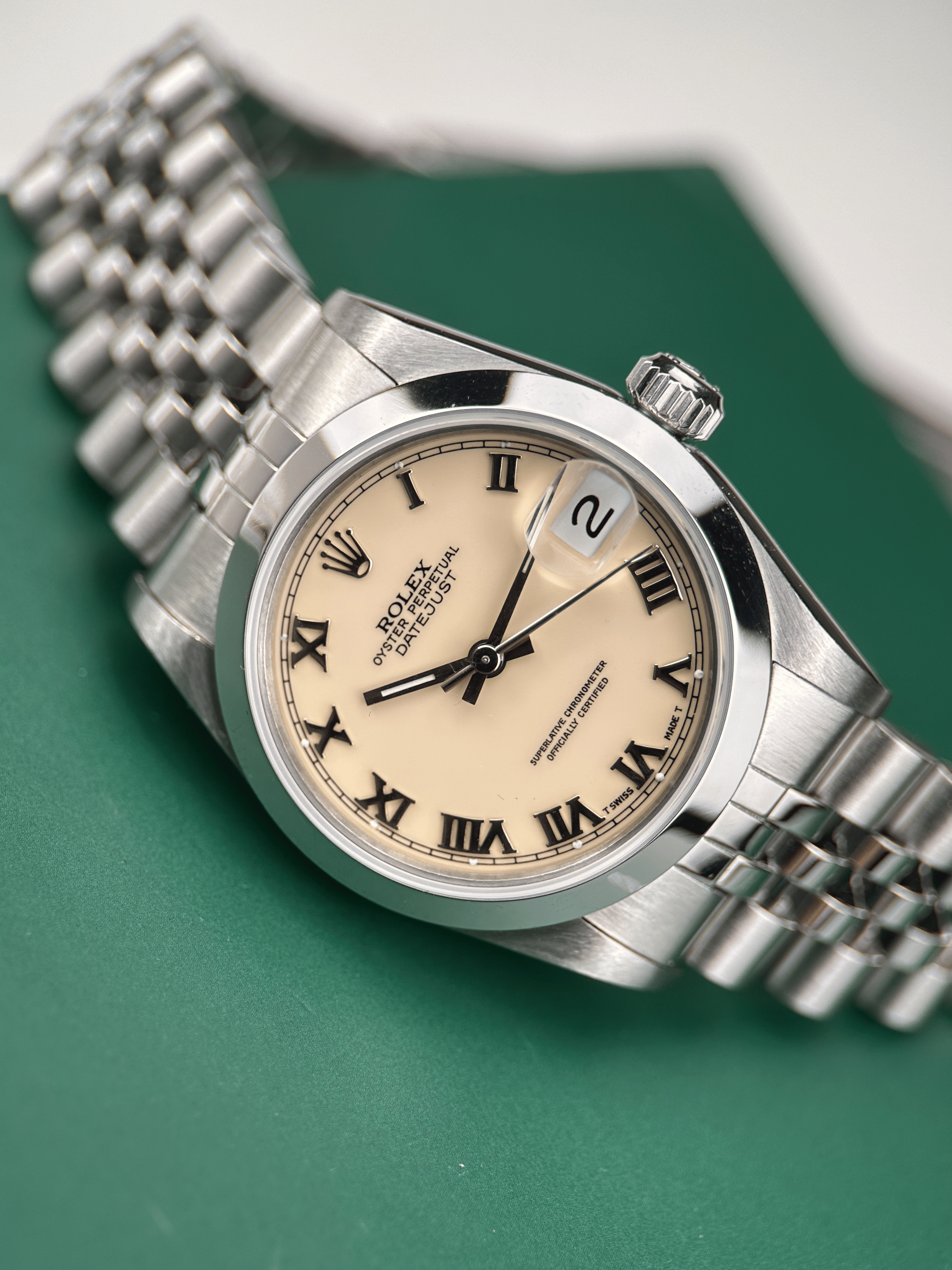 Rolex Datejust 31 Elfenbein "Ivory Roman" 68240 E-Serie 1990