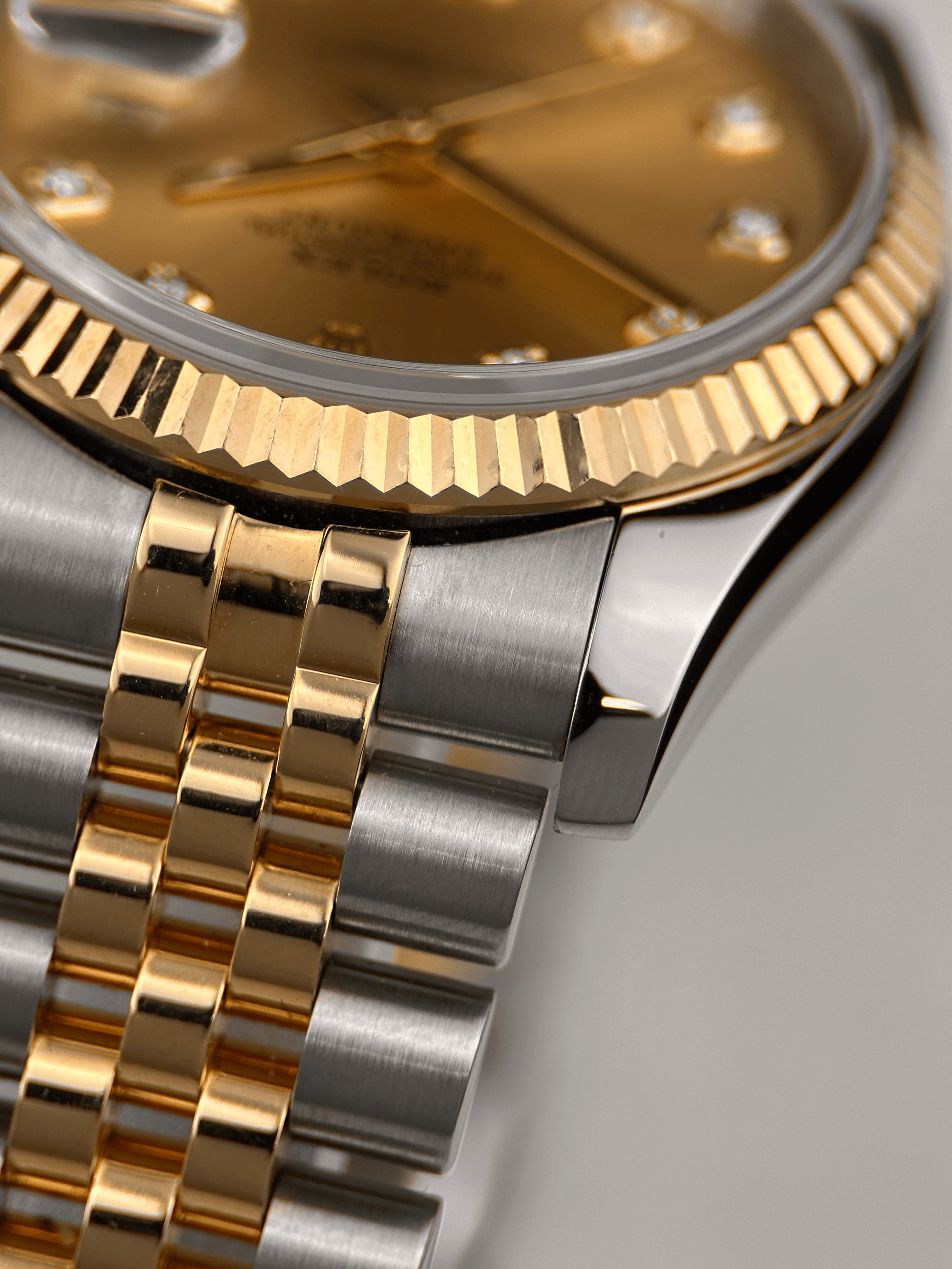 Rolex Datejust 36 Champagner Brillant 116233 Org. Papiere 2007