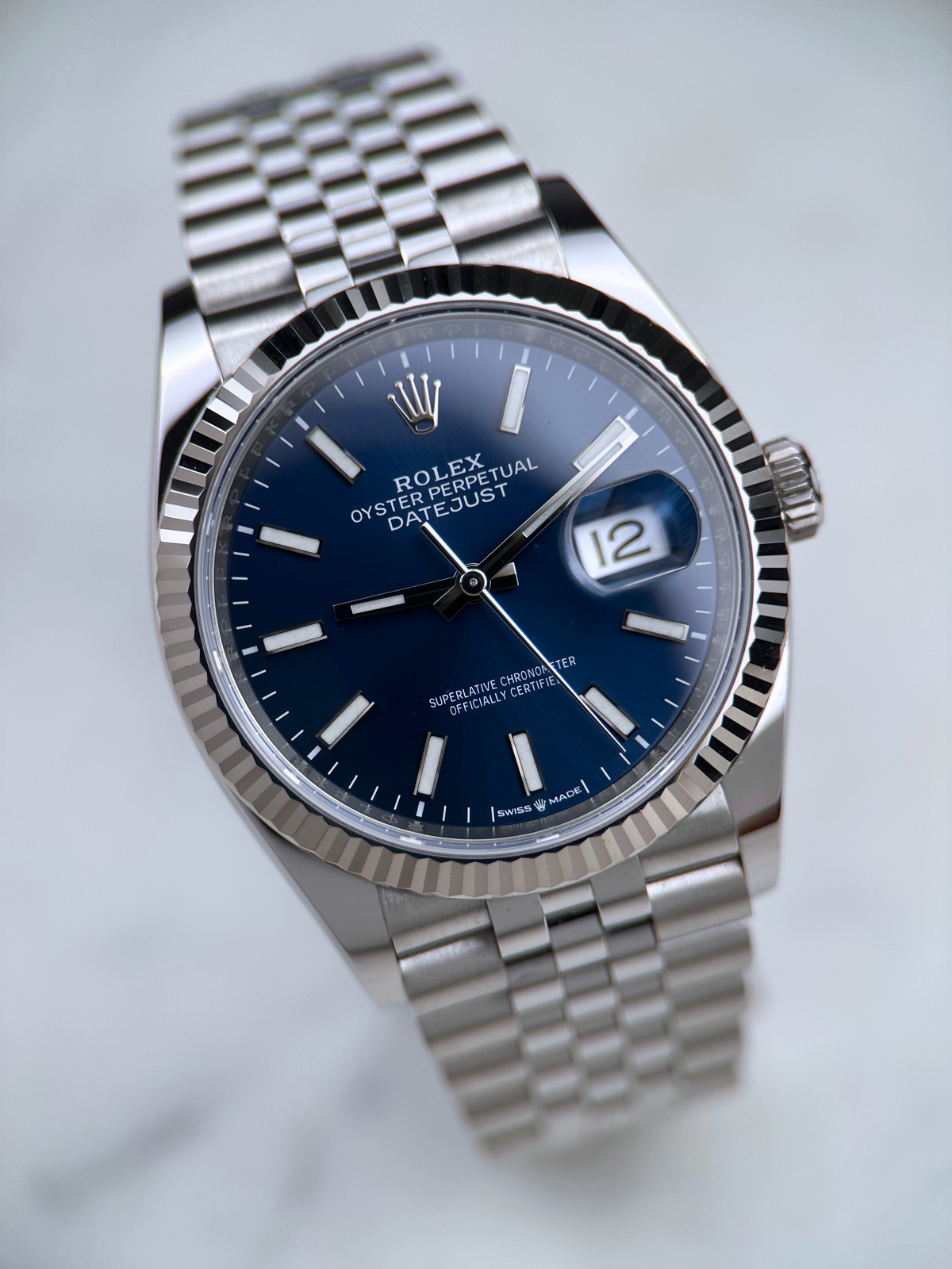 Rolex Datejust 36 Blau Index 126234 Fullset 2019