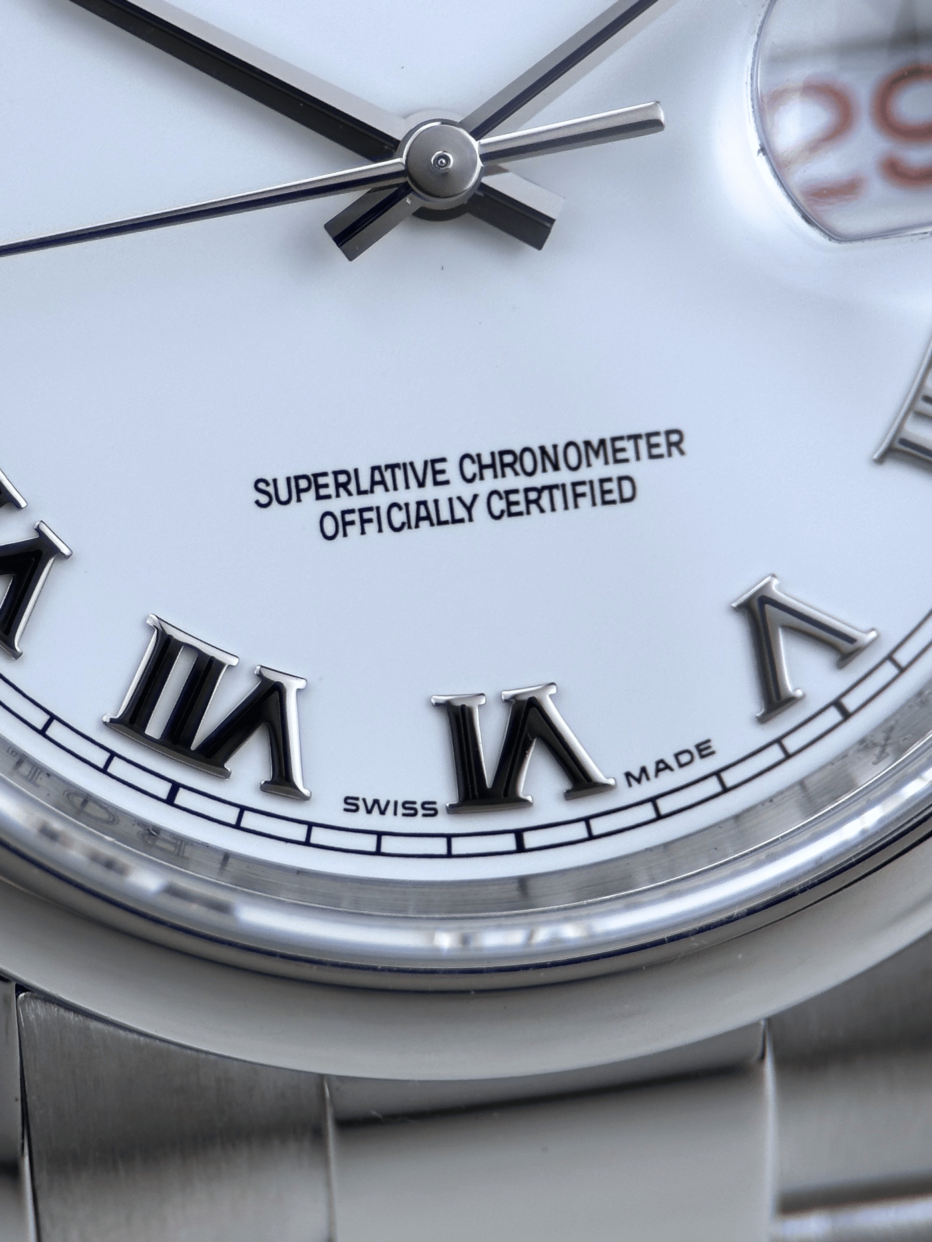 Rolex Datejust 36MM 116200 Weiß Römisch