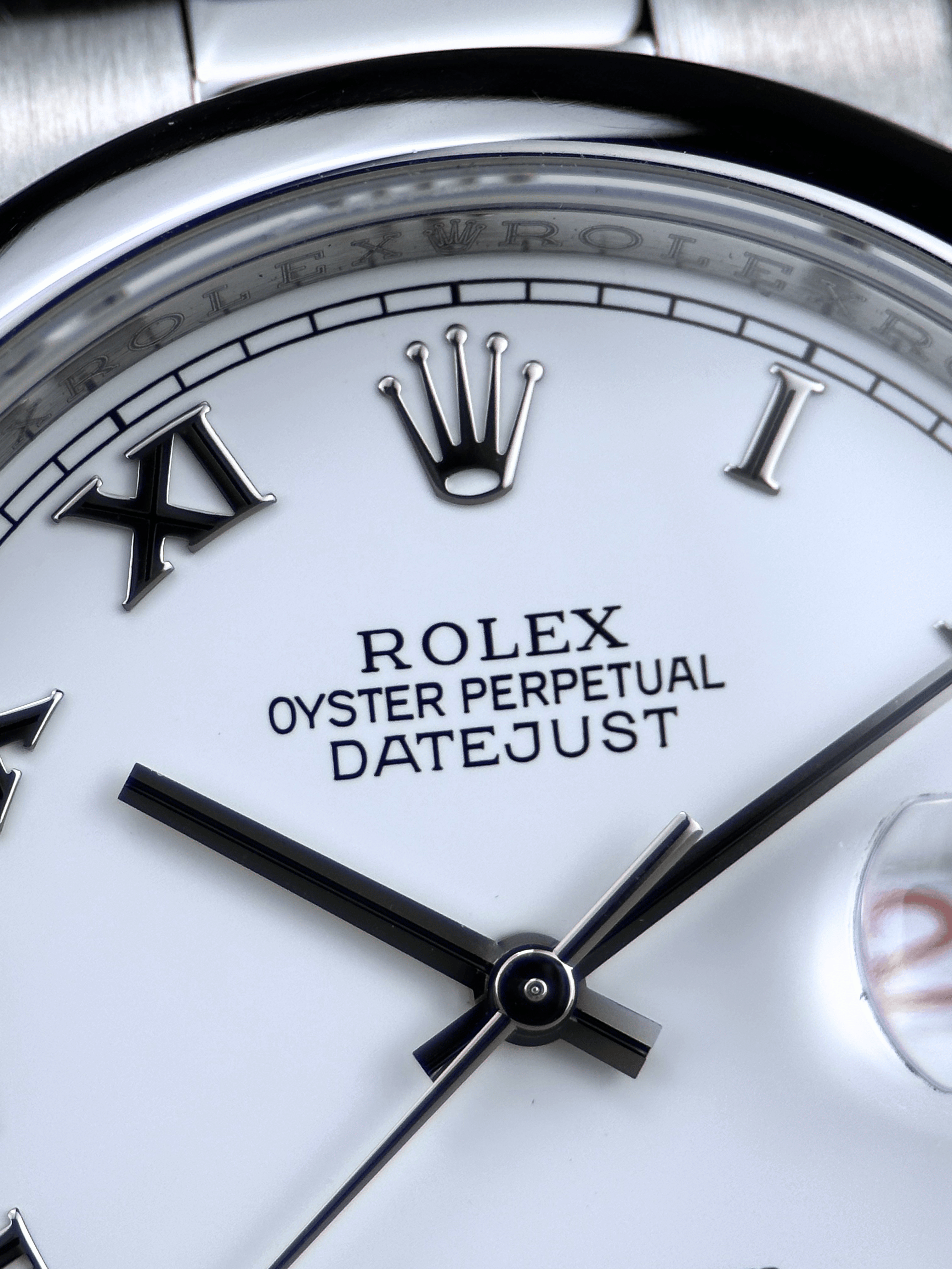Rolex Datejust 36MM 116200 Weiß Römisch