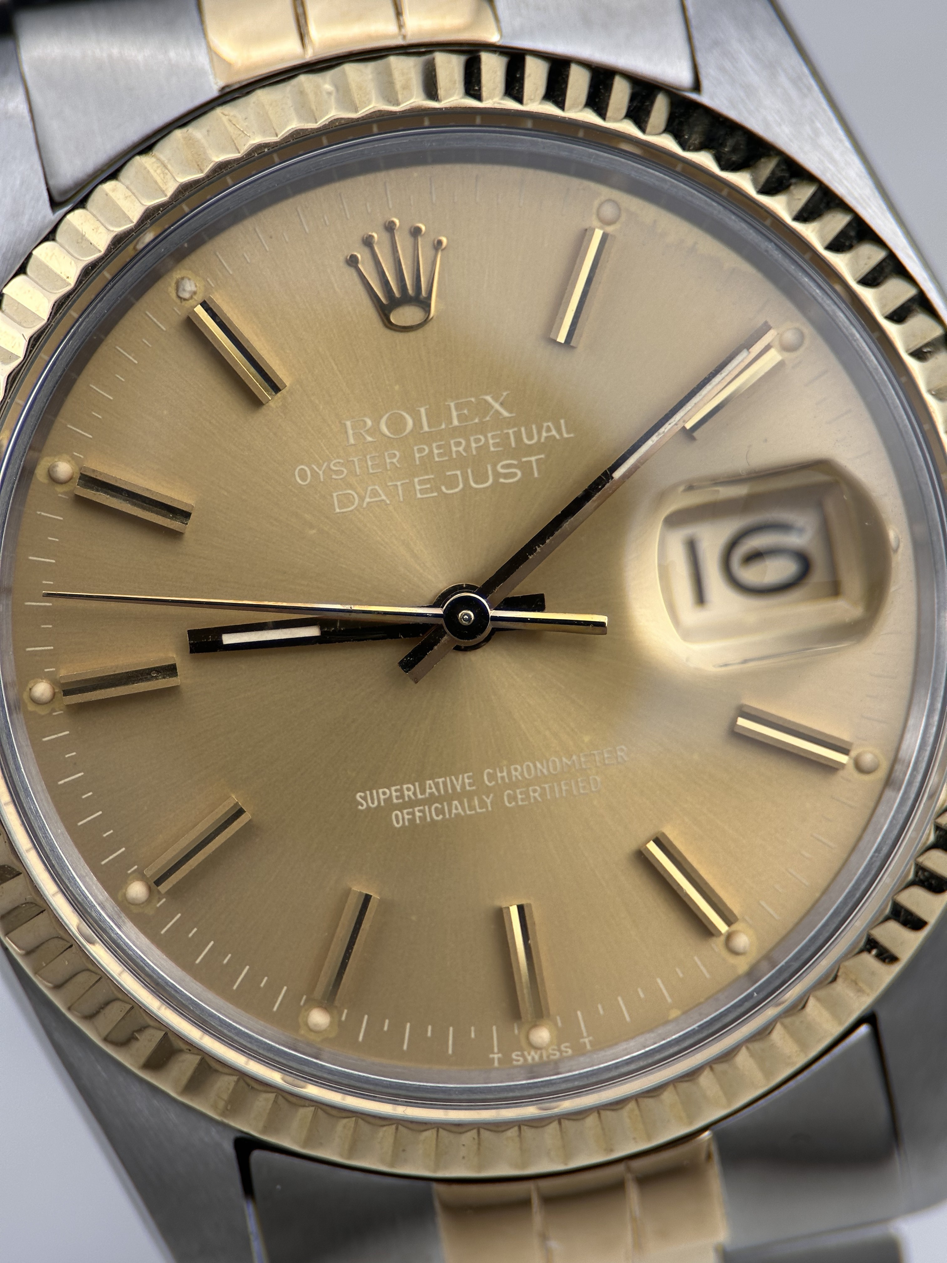 Rolex Datejust 36MM 16013 Champagner 1978 Service 2026