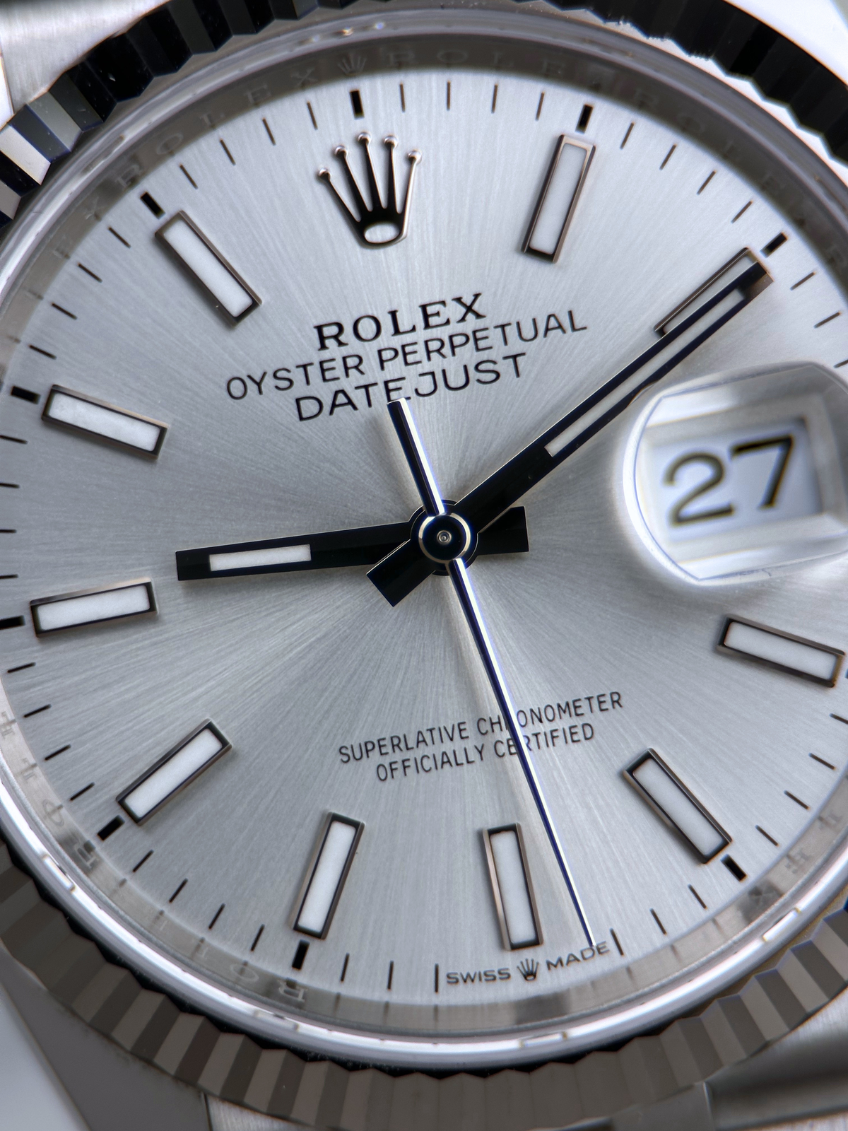 Rolex Datejust 36 Silber Index 126234 Fullset 2024
