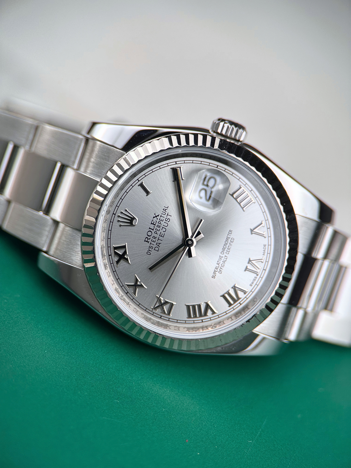Rolex Datejust 36 Silber Römisch 116234 Fullset 2014