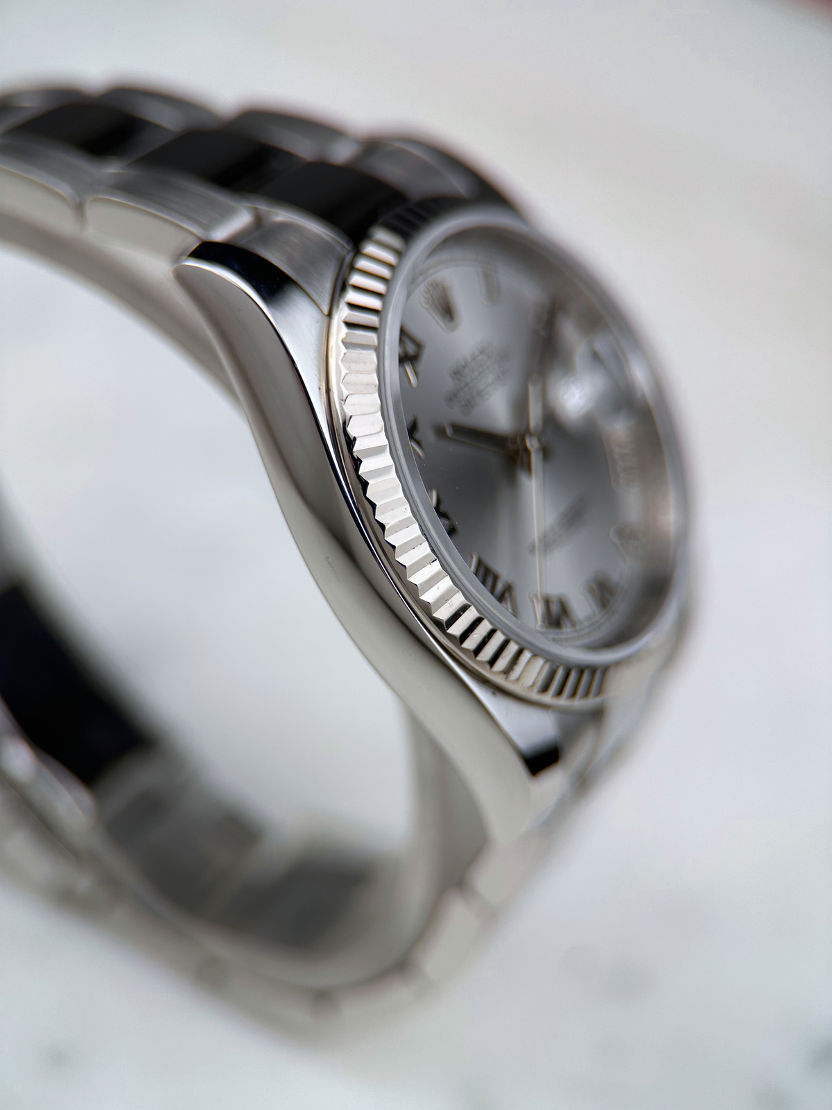 Rolex Datejust 36 Silber Römisch 116234 Fullset 2014