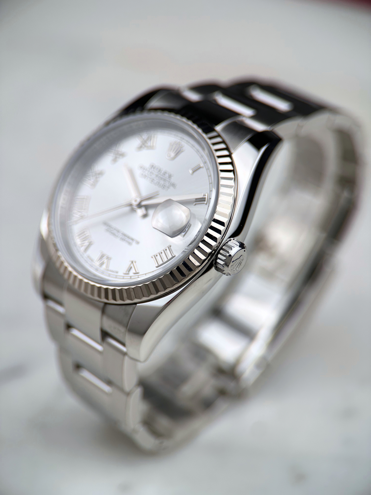 Rolex Datejust 36 Silber Römisch 116234 Fullset 2014
