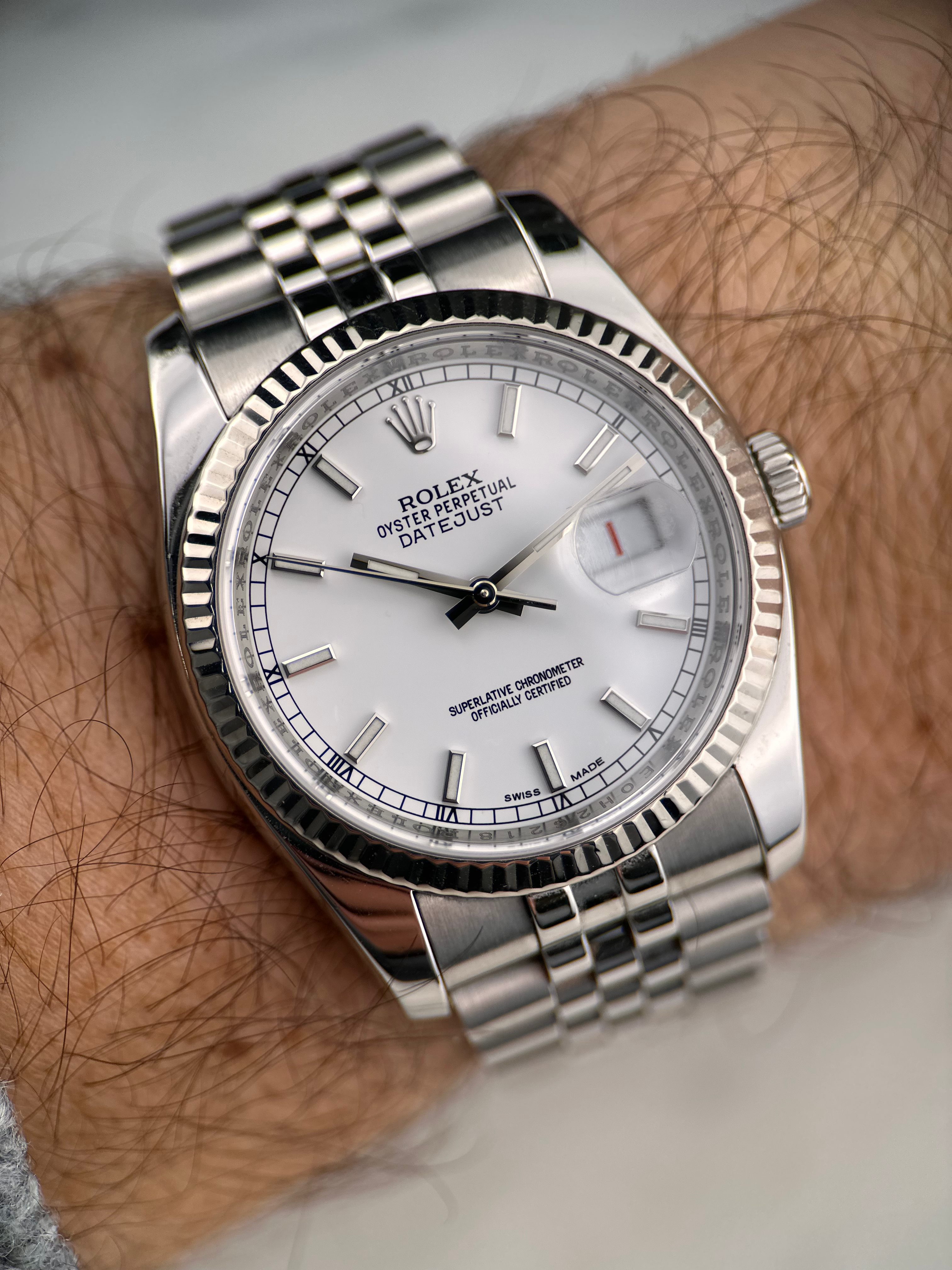 Rolex Datejust Weiß 116234 Fullset 2013