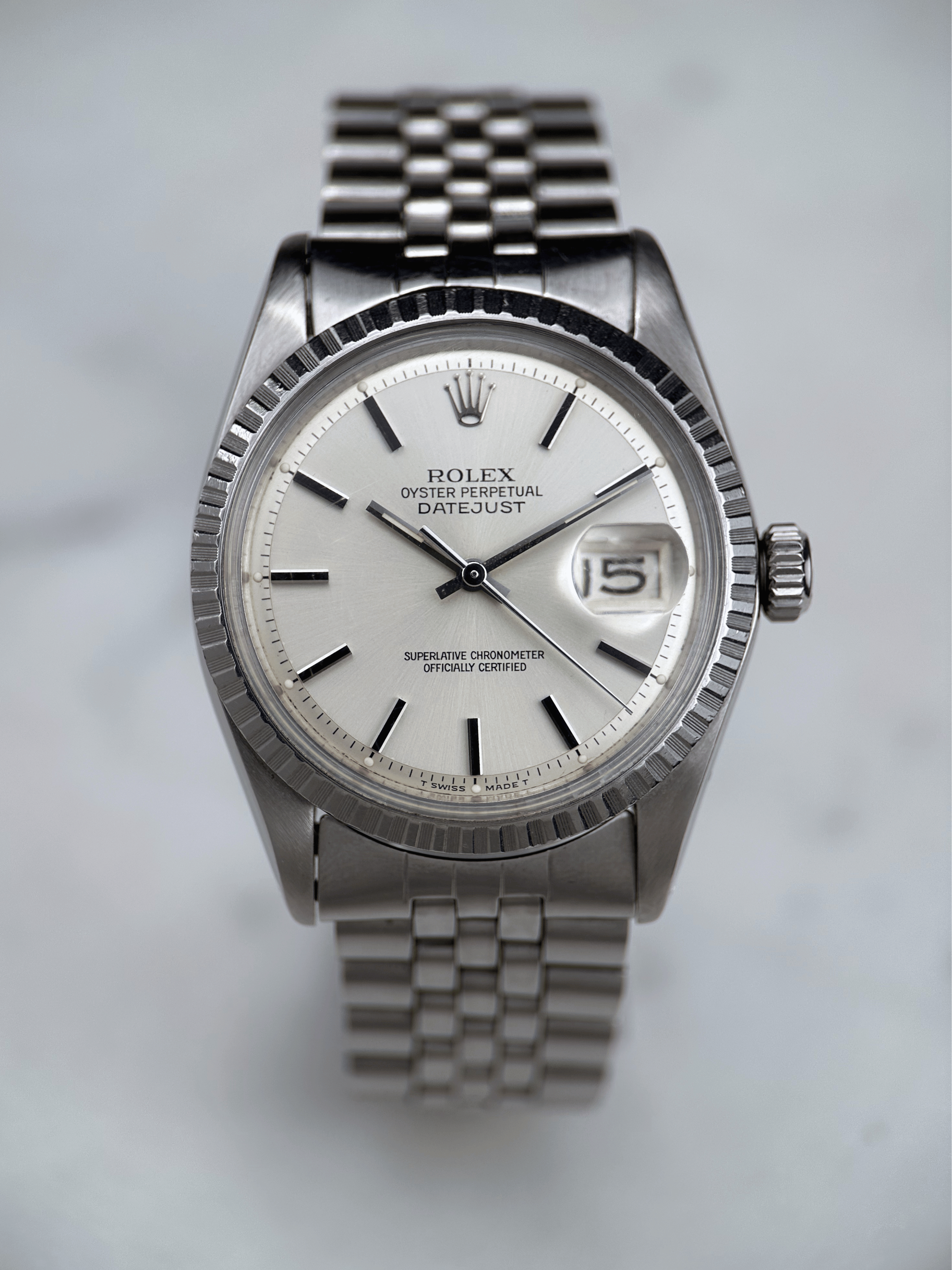 Rolex Datejust 36mm Silber 1603 Fullset 1970