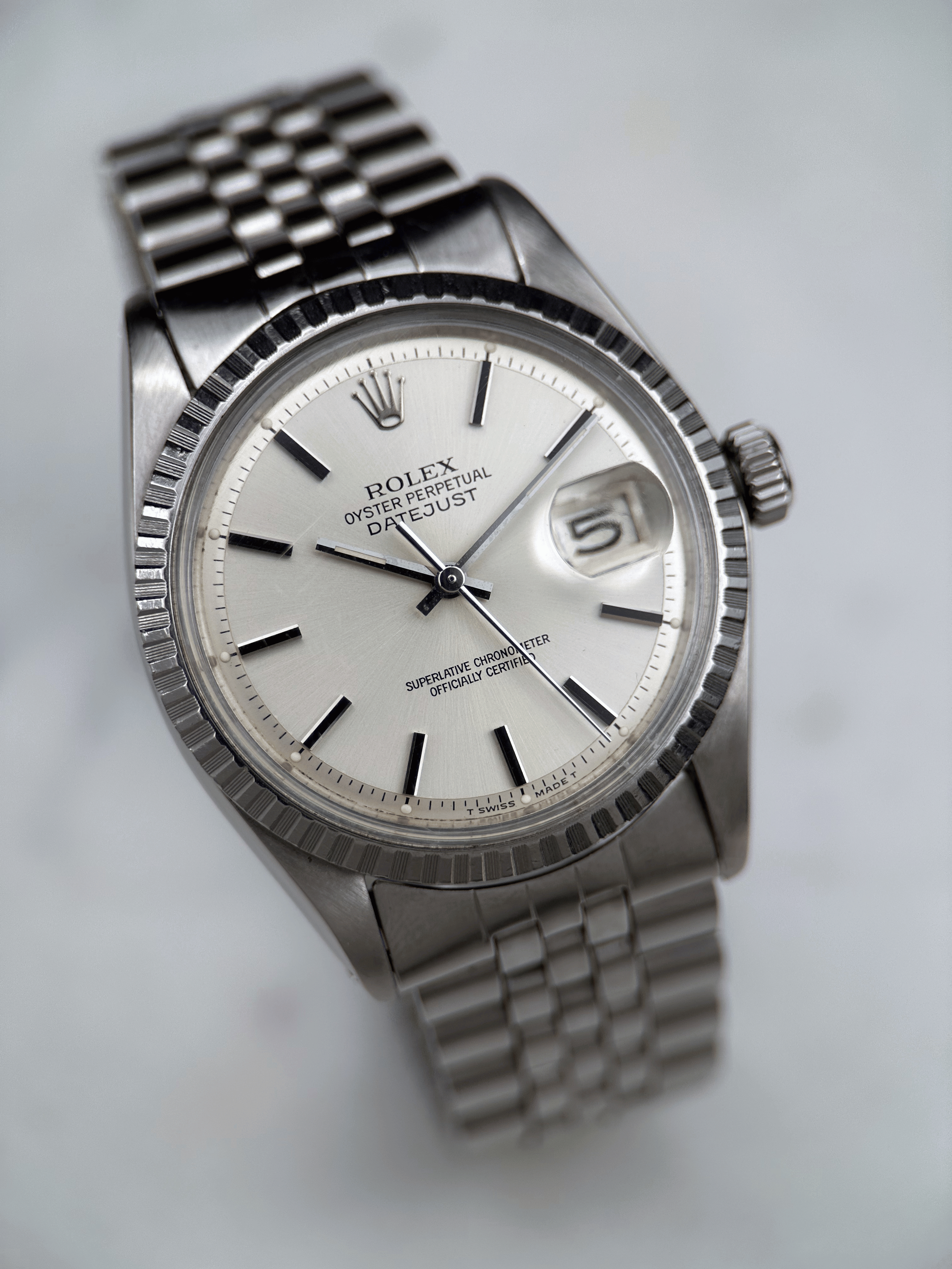 Rolex Datejust 36mm Silber 1603 Fullset 1970