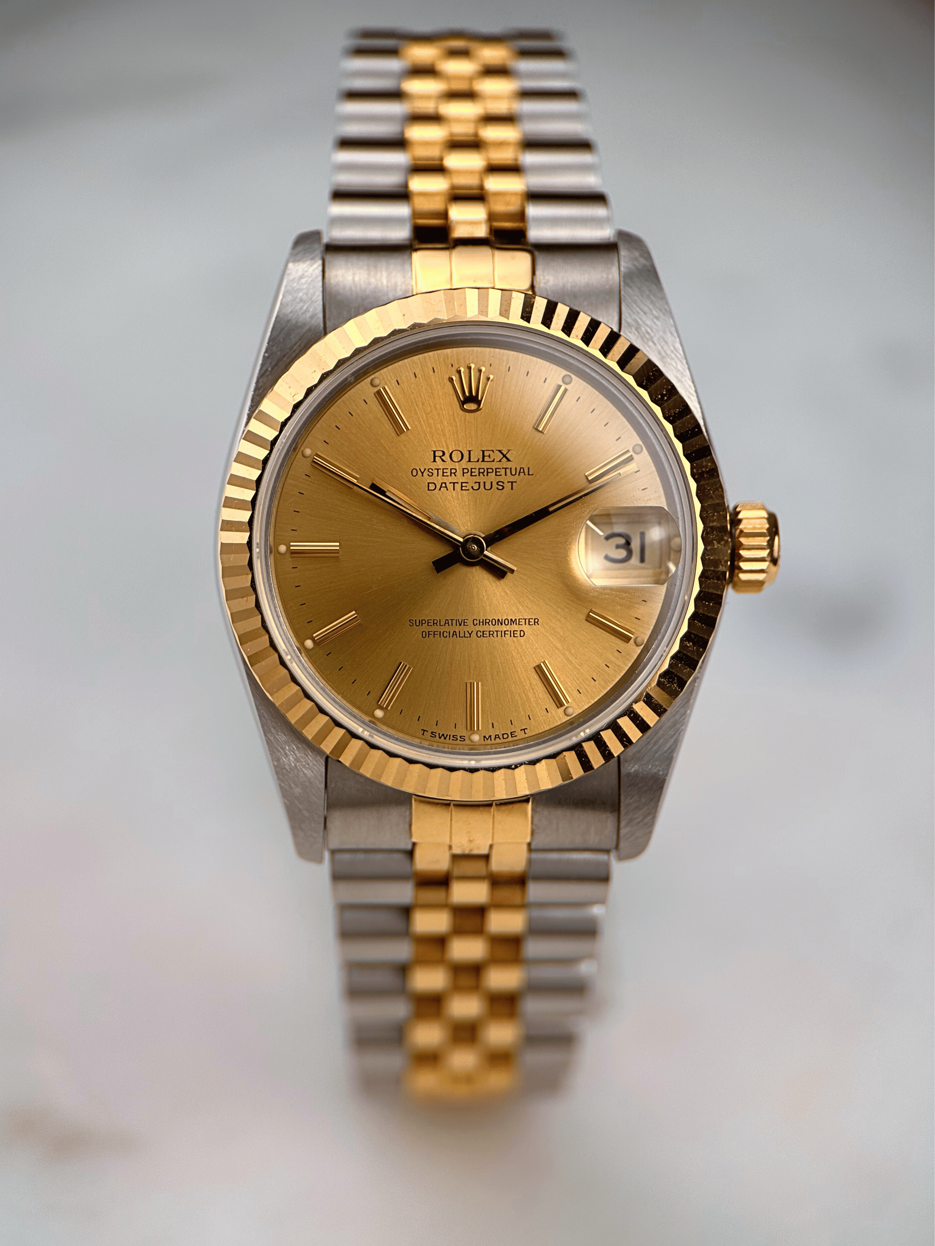 Rolex Datejust 31mm Champagner 68273 NOS Fullset 1989