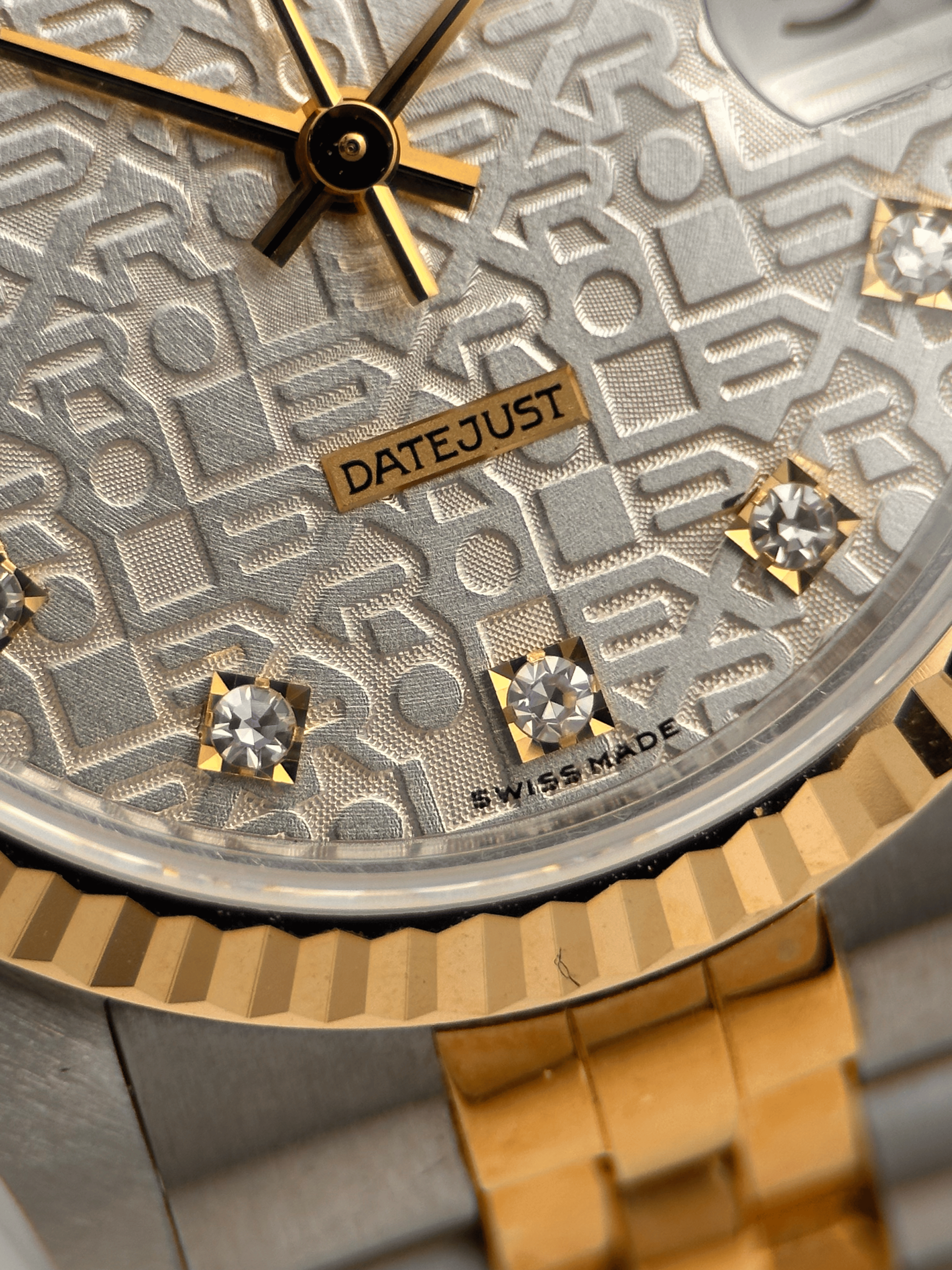 Rolex Datejust 31 Silber Jubilee Brillant 68273 Org. Papiere 1993