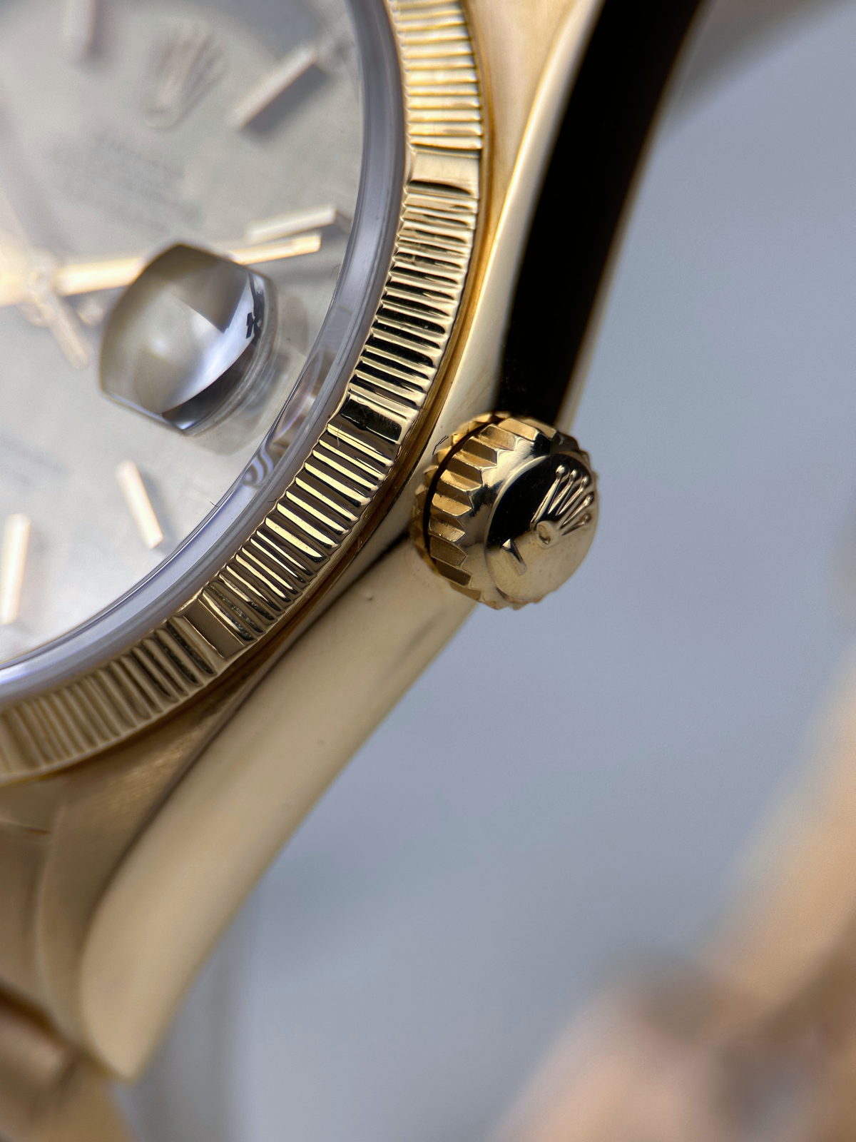 Rolex Day Date 36 Linen Zifferblatt 18078 Borke Finish aus 1986