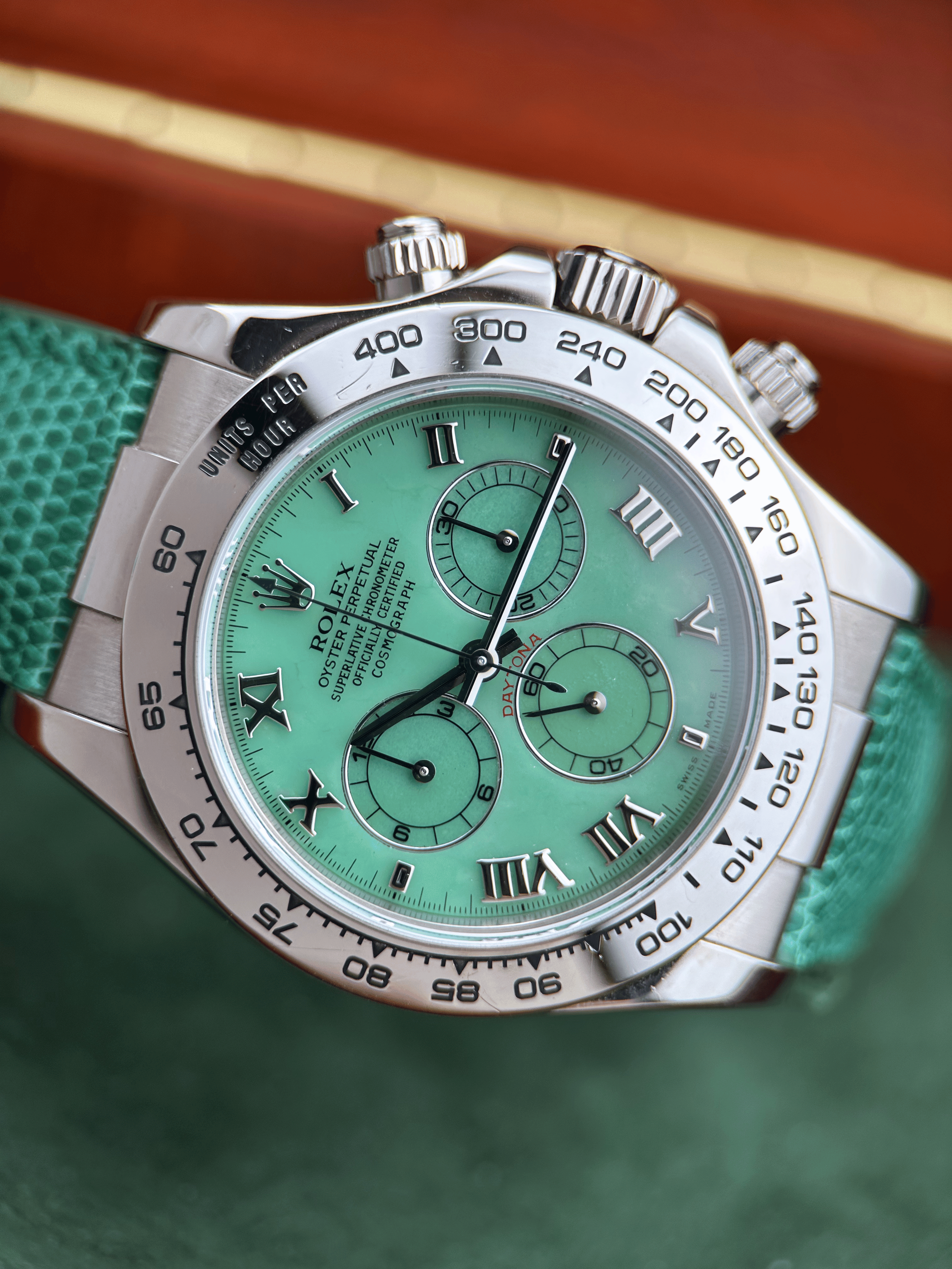 Rolex Cosmograph Daytona "Beach" Grün 116519 Fullset 2002