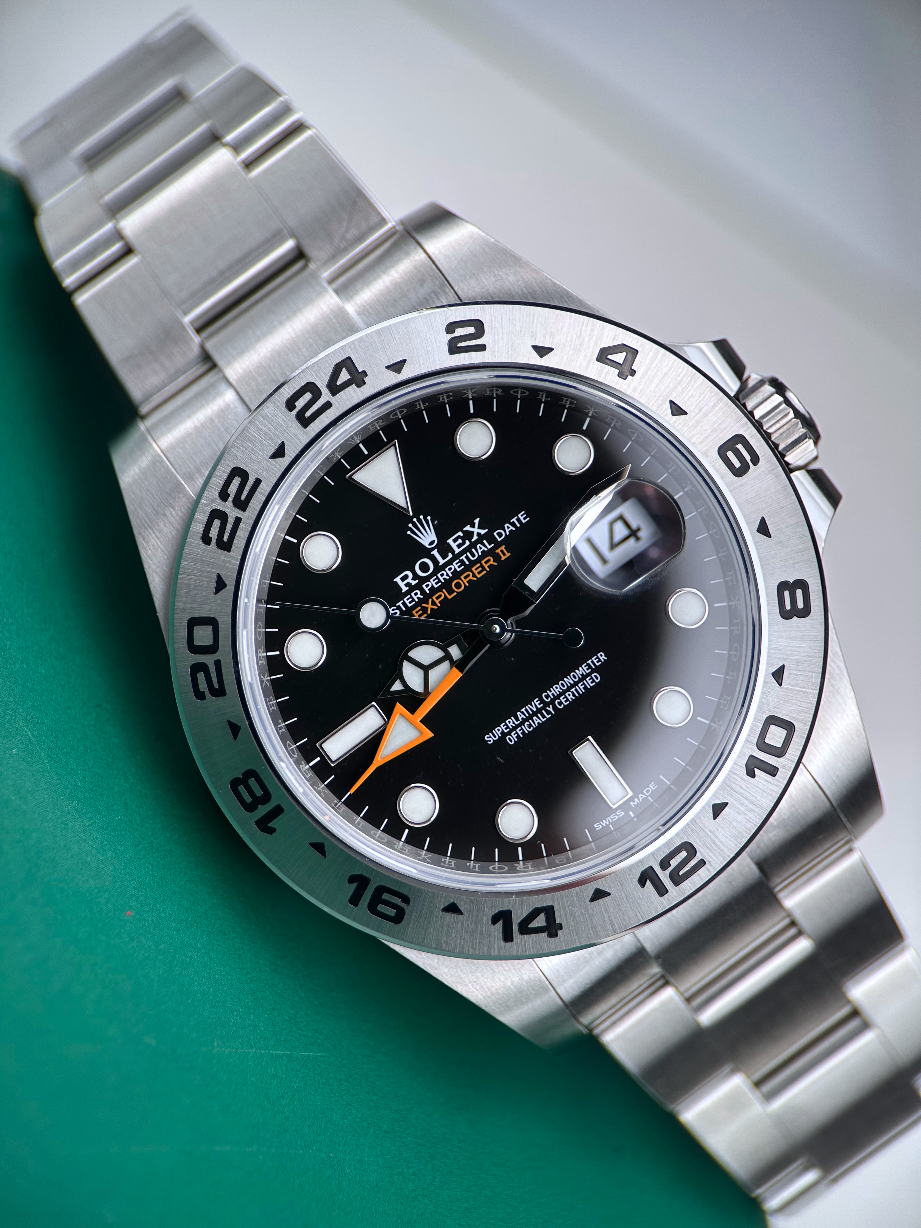 Rolex Explorer II Schwarz 216570 Fullset 2020