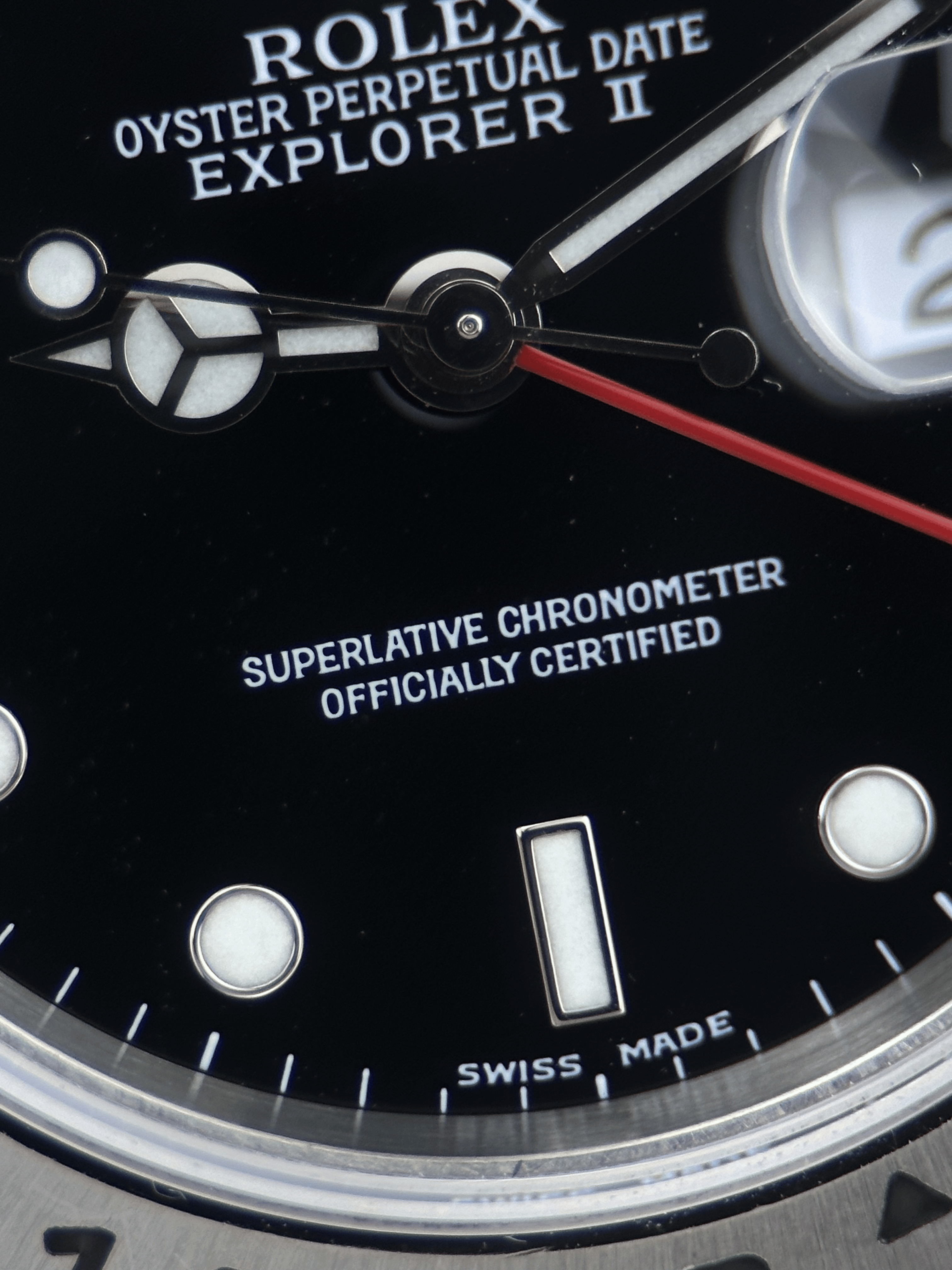 Rolex Explorer II Schwarz 16570 P-Serie 2000