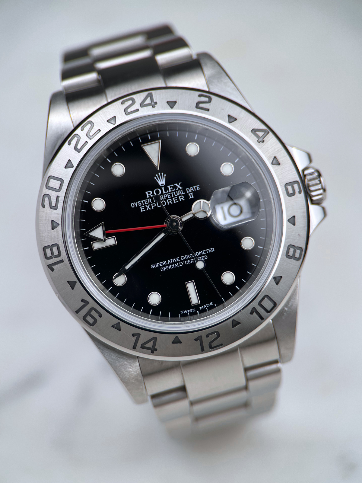 Rolex Explorer II Schwarz 16570 F-Serie 2003
