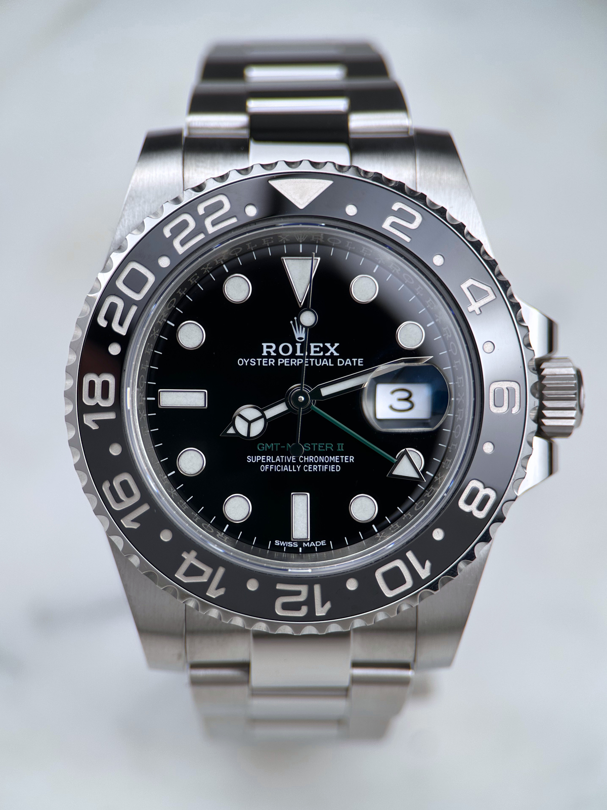 Rolex GMT Master II Schwarz 116710LN Fullset 2018