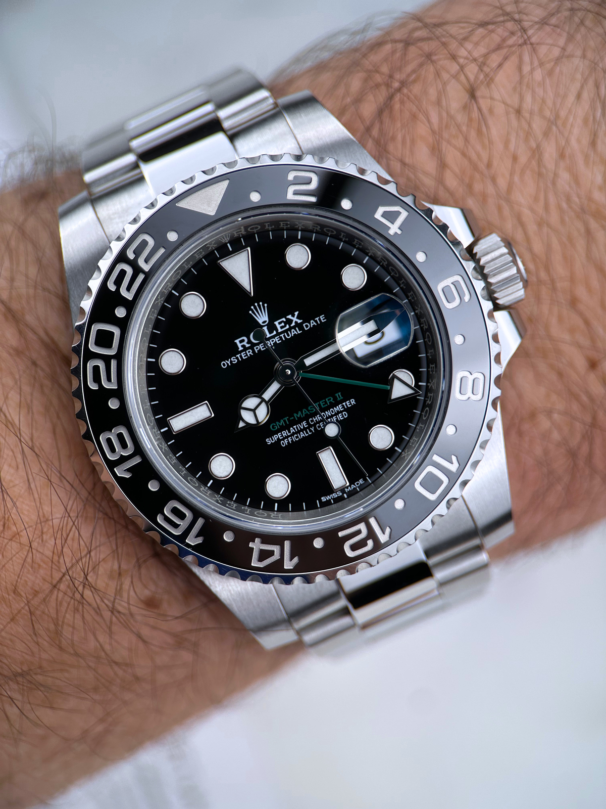 Rolex GMT Master II Schwarz 116710LN Fullset 2018