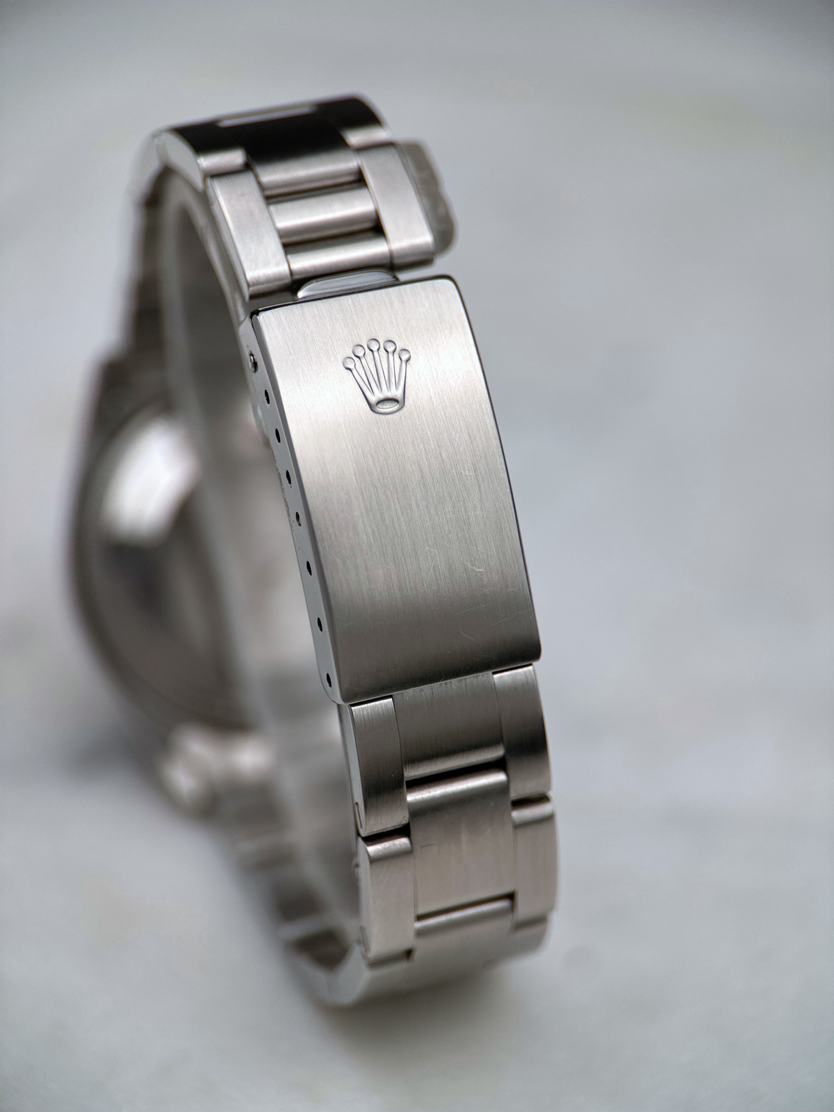 Rolex Oyster Perpetual 34mm Silber Brushed 1007