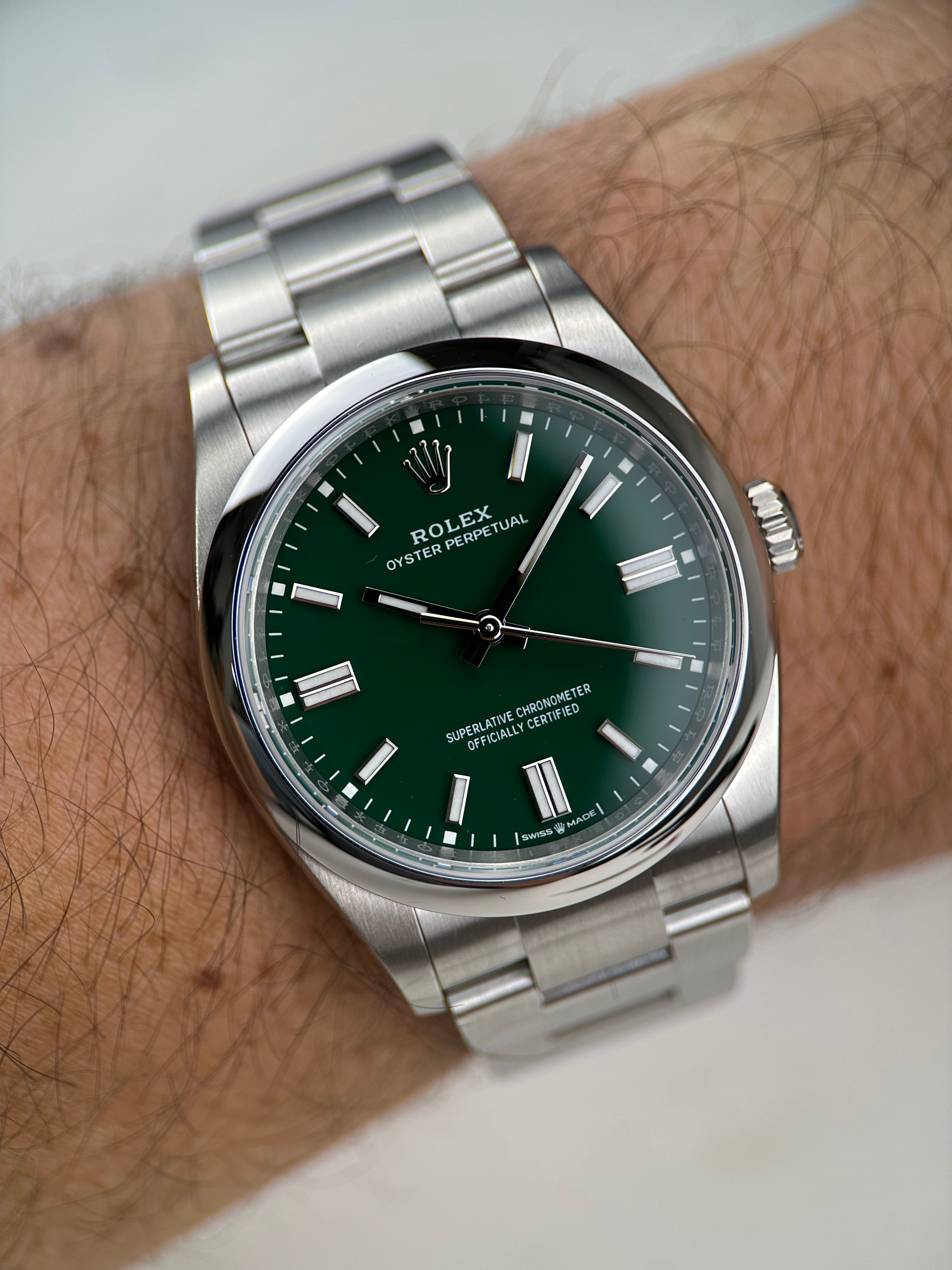Rolex Oyster Perpetual „Grün“ 126000 Fullset 2025
