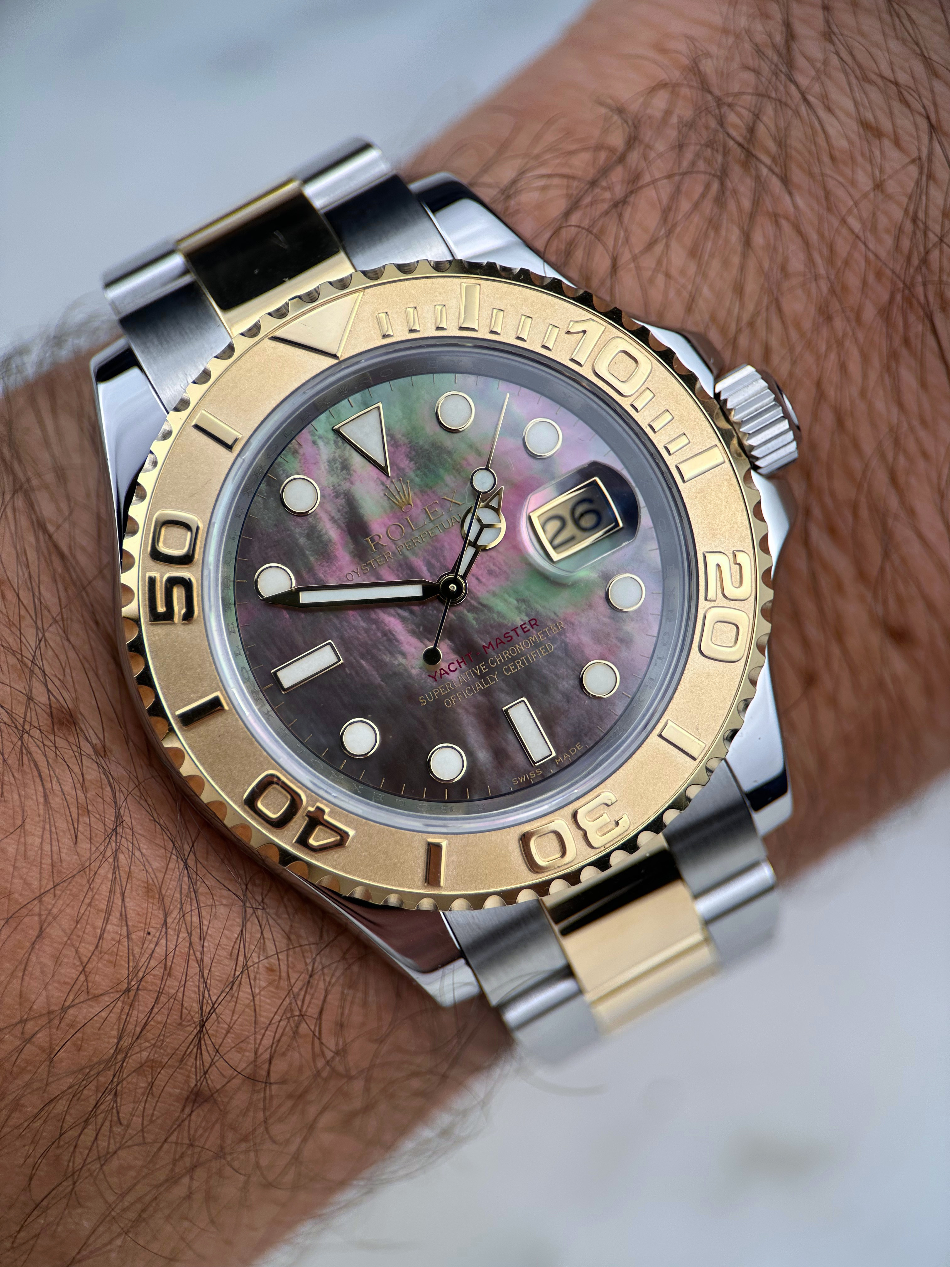 Rolex Yachtmaster I "Tahiti Perlmutt" 16623 Fullset 2013