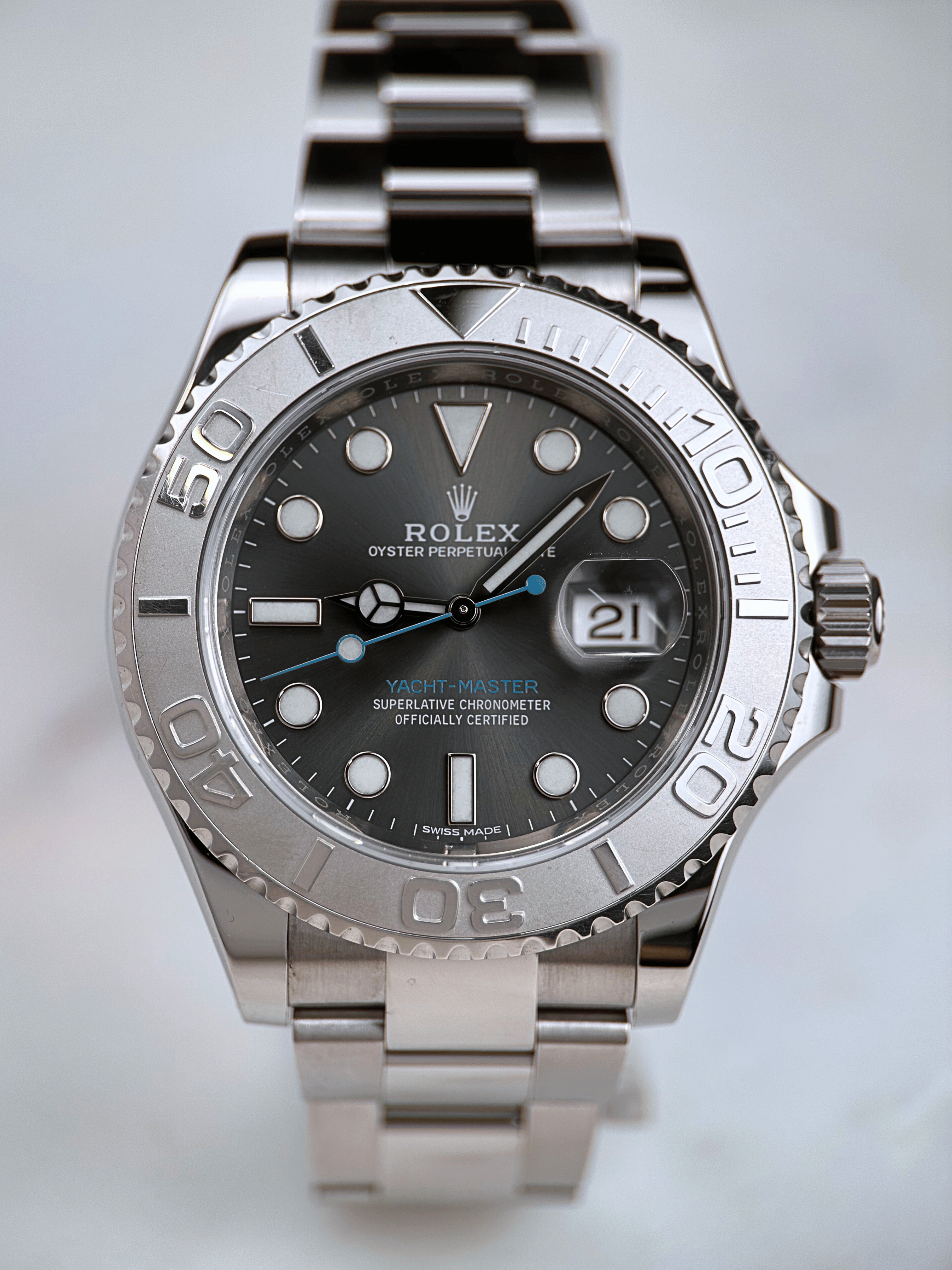 Rolex Yachtmaster Rhodium 116622 Fullset 2016 LC100