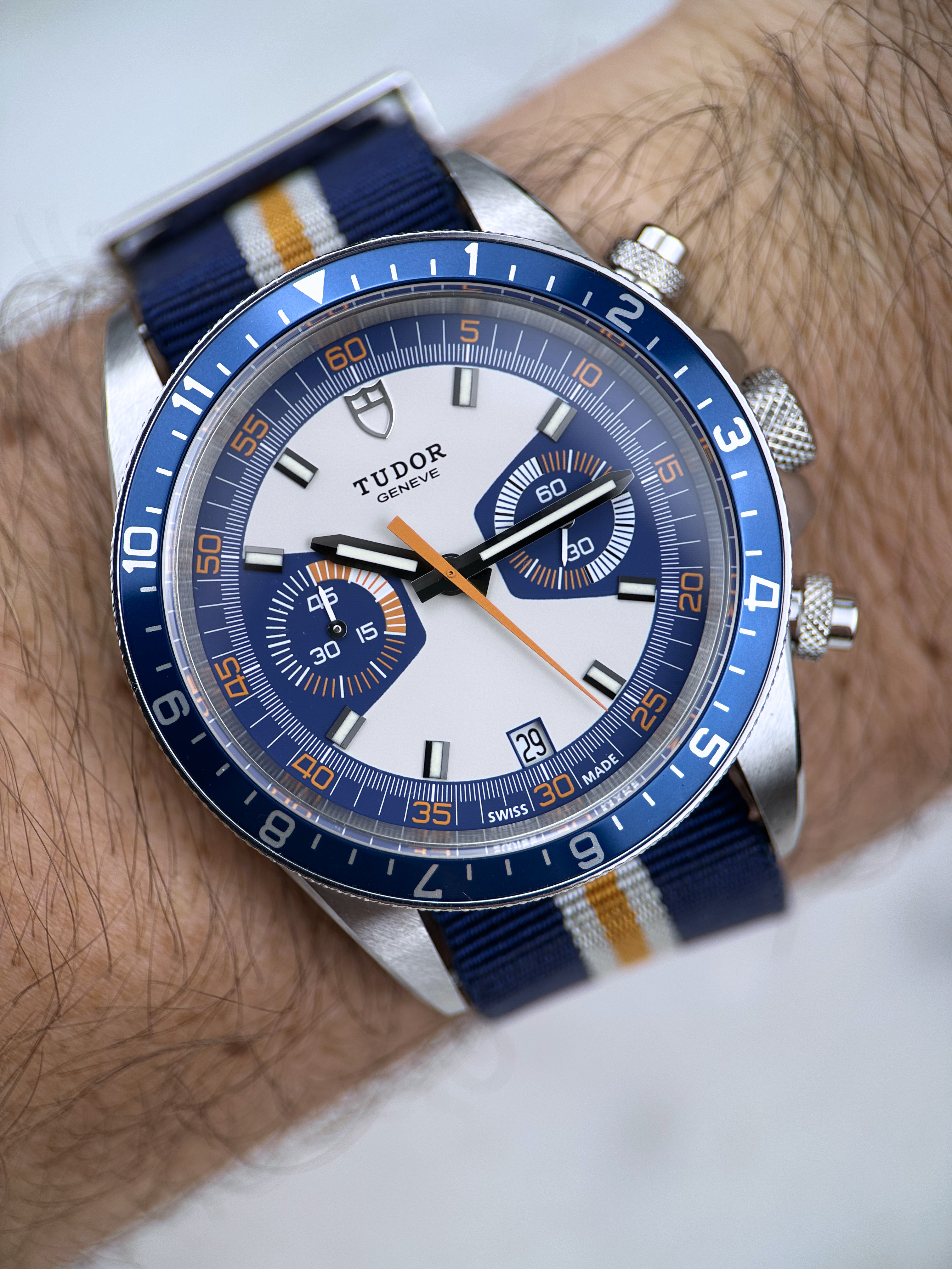 Tudor Heritage Chrono Blue 70330B Fullset 2014