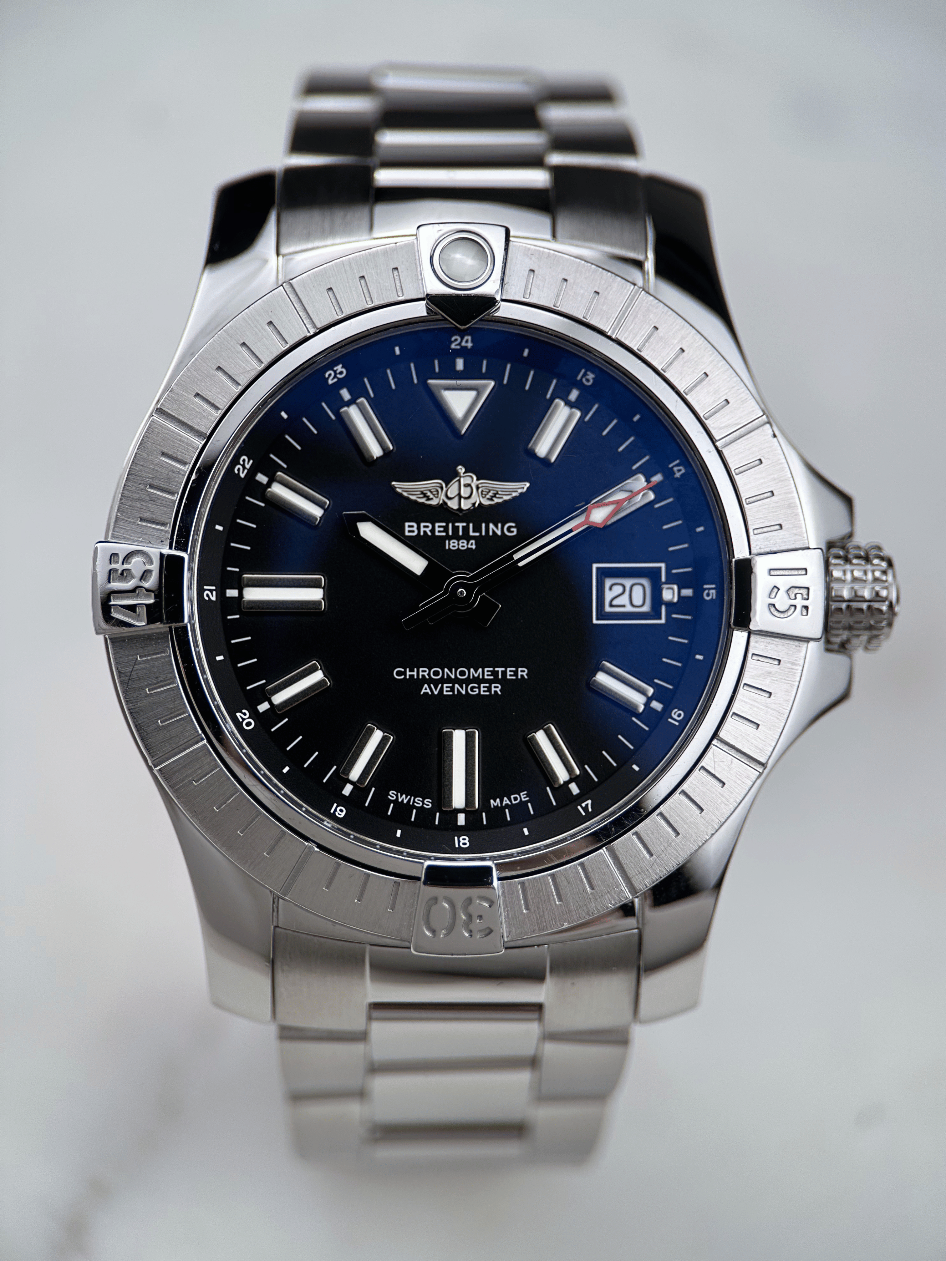 Breitling Avenger Schwarz A17318 Automatik Fullset 2018