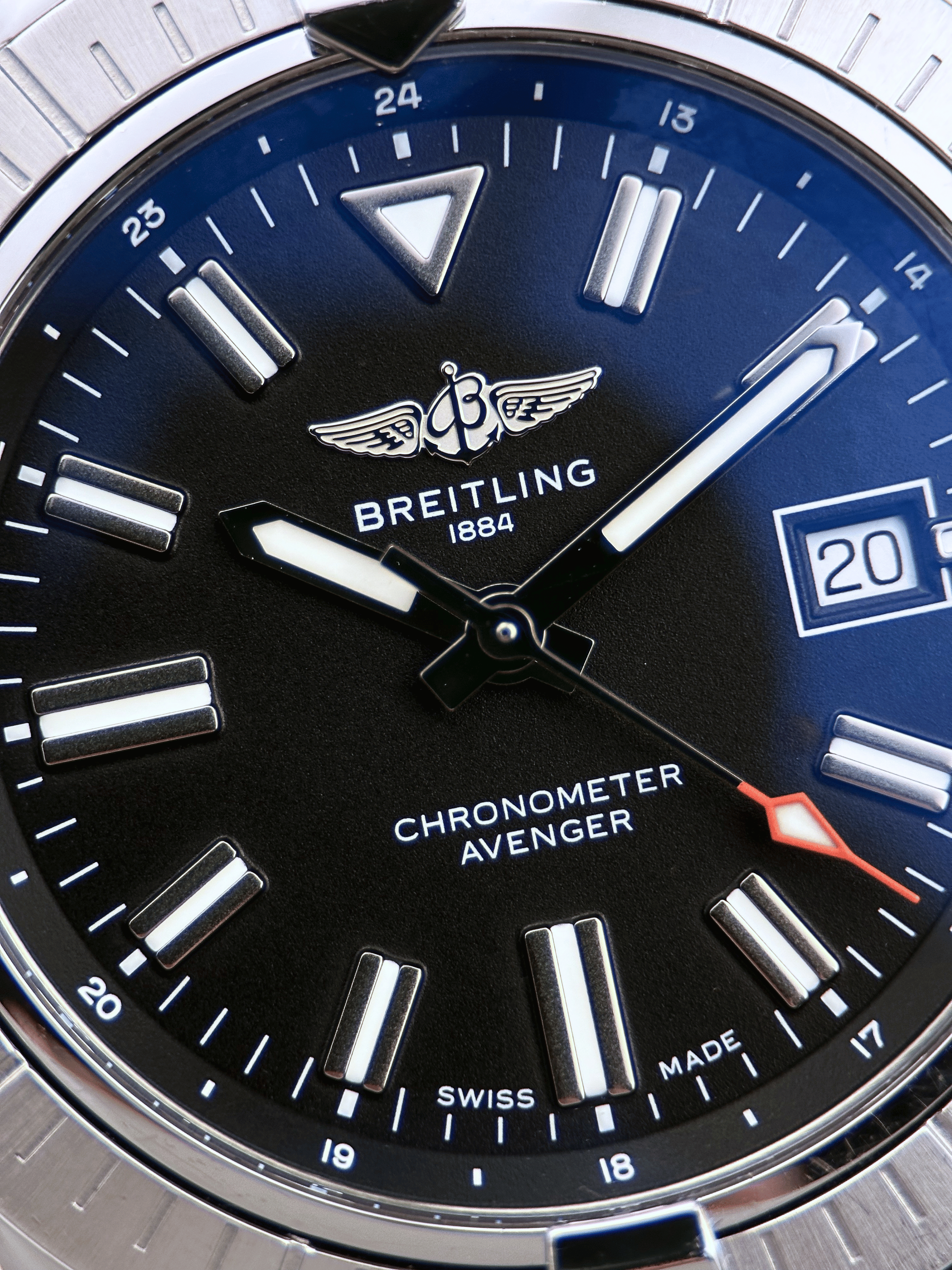 Breitling Avenger Schwarz A17318 Automatik Fullset 2018